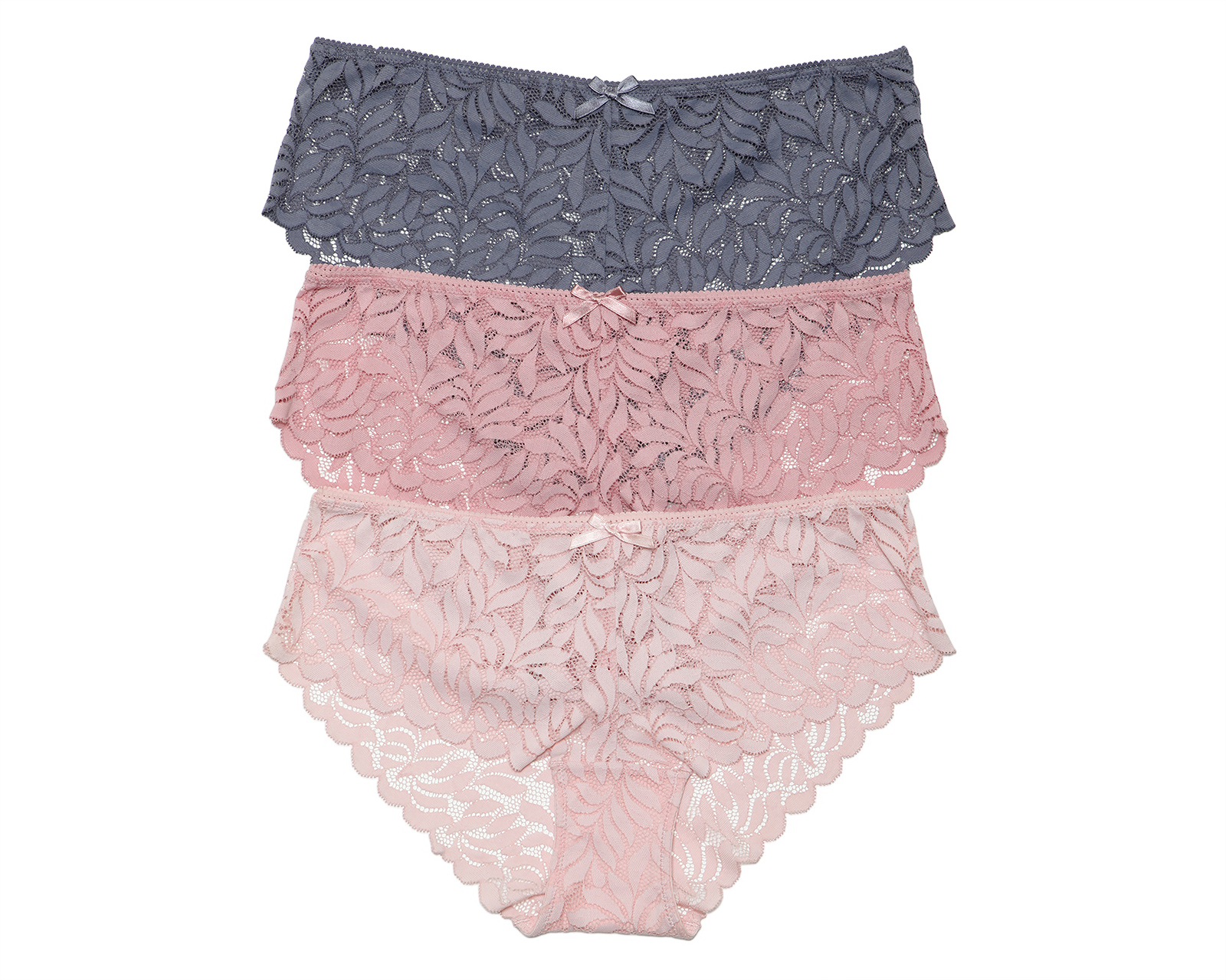Pantaleta con Encaje Be Wicked para Mujer 3 Pack