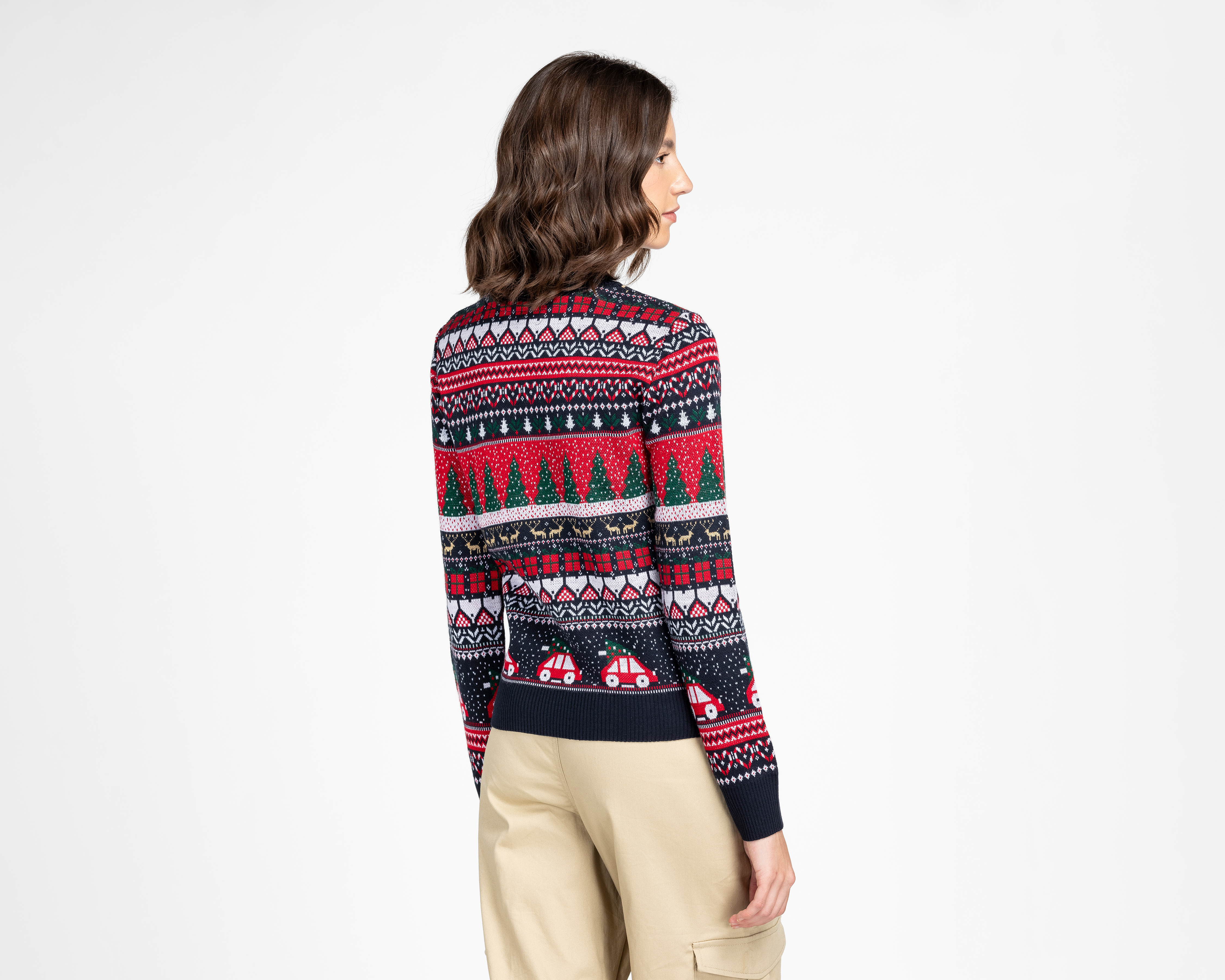 Foto 4 pulgar | Foto 3 | Suéter Navideño Refill para Mujer