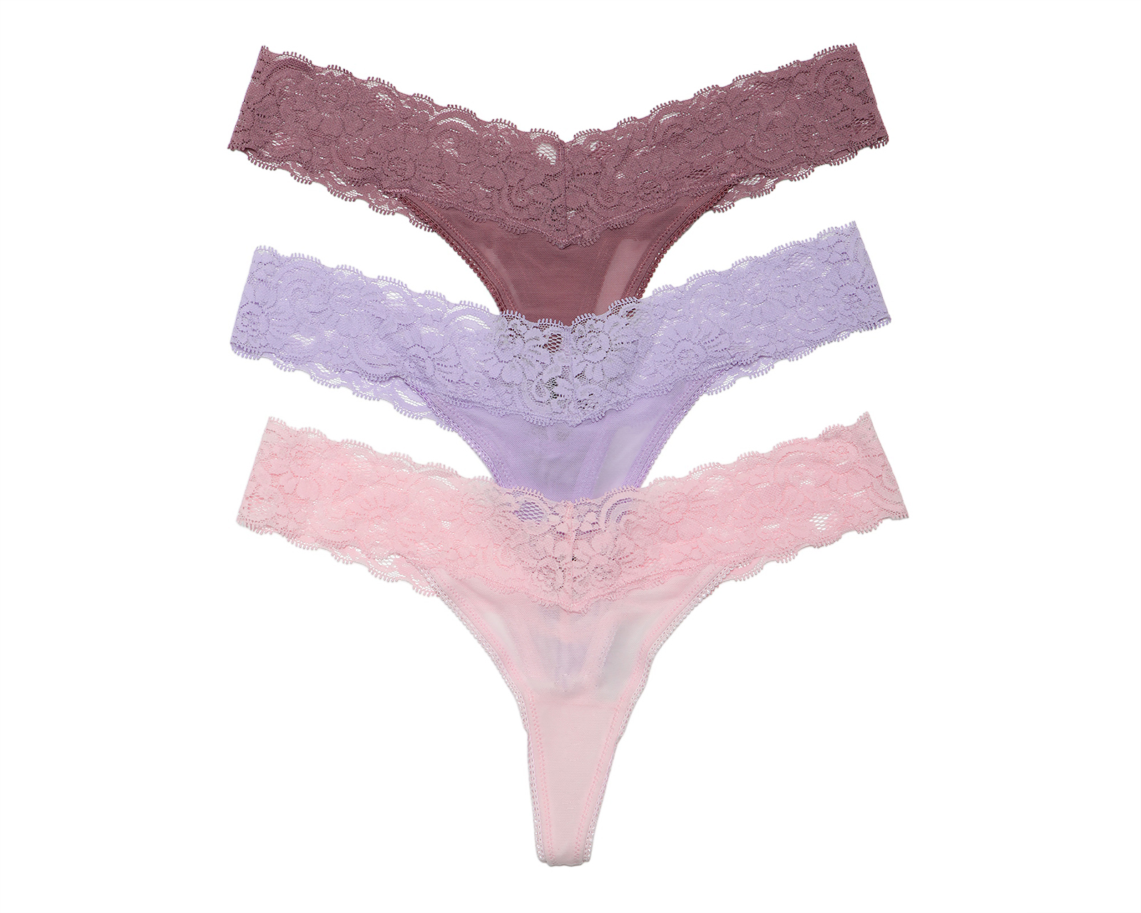 Pantaleta con Encaje Be Wicked para Mujer 3 Pack