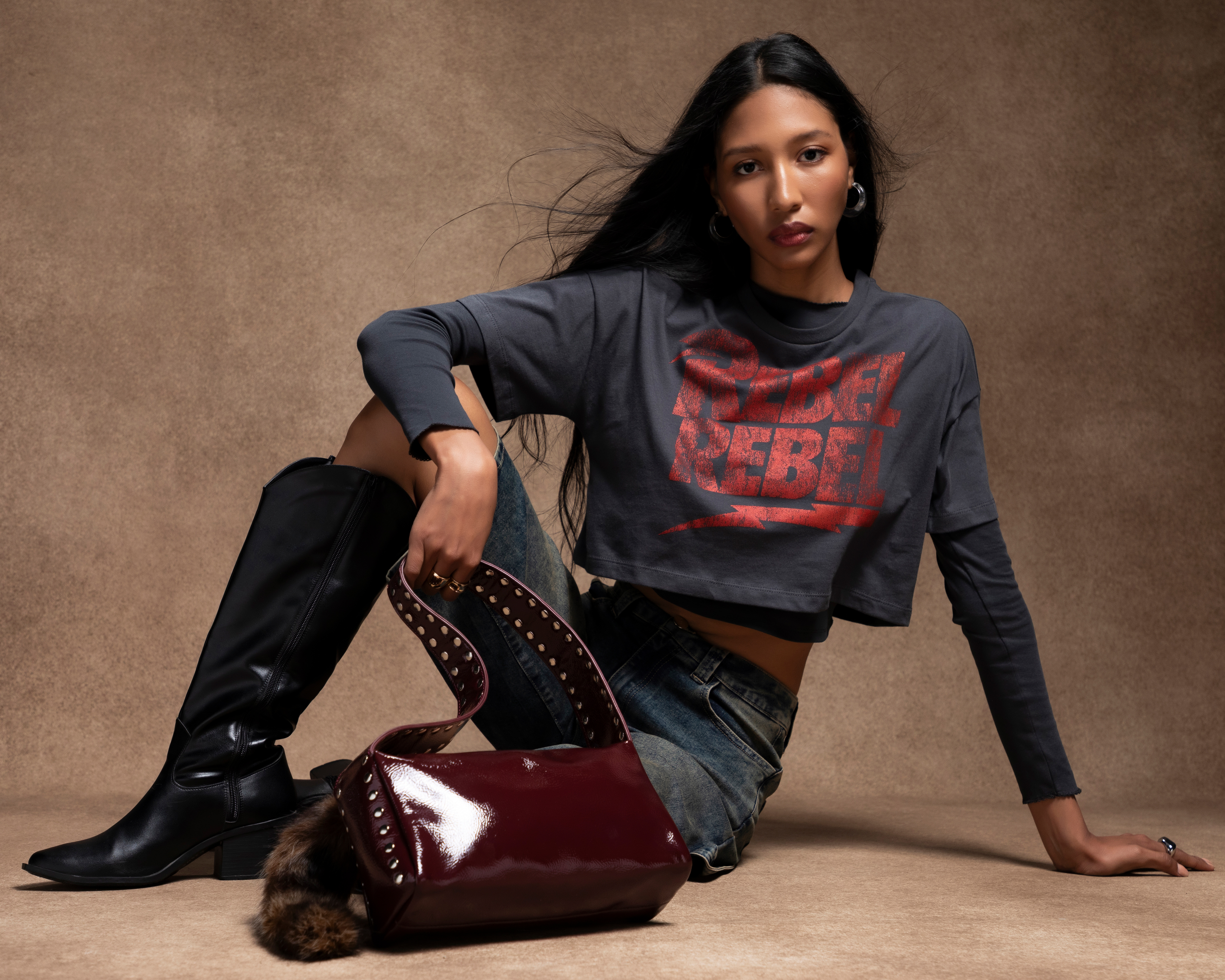 Foto 2 pulgar | Foto 1 | Playera Manga Larga Strona para Mujer