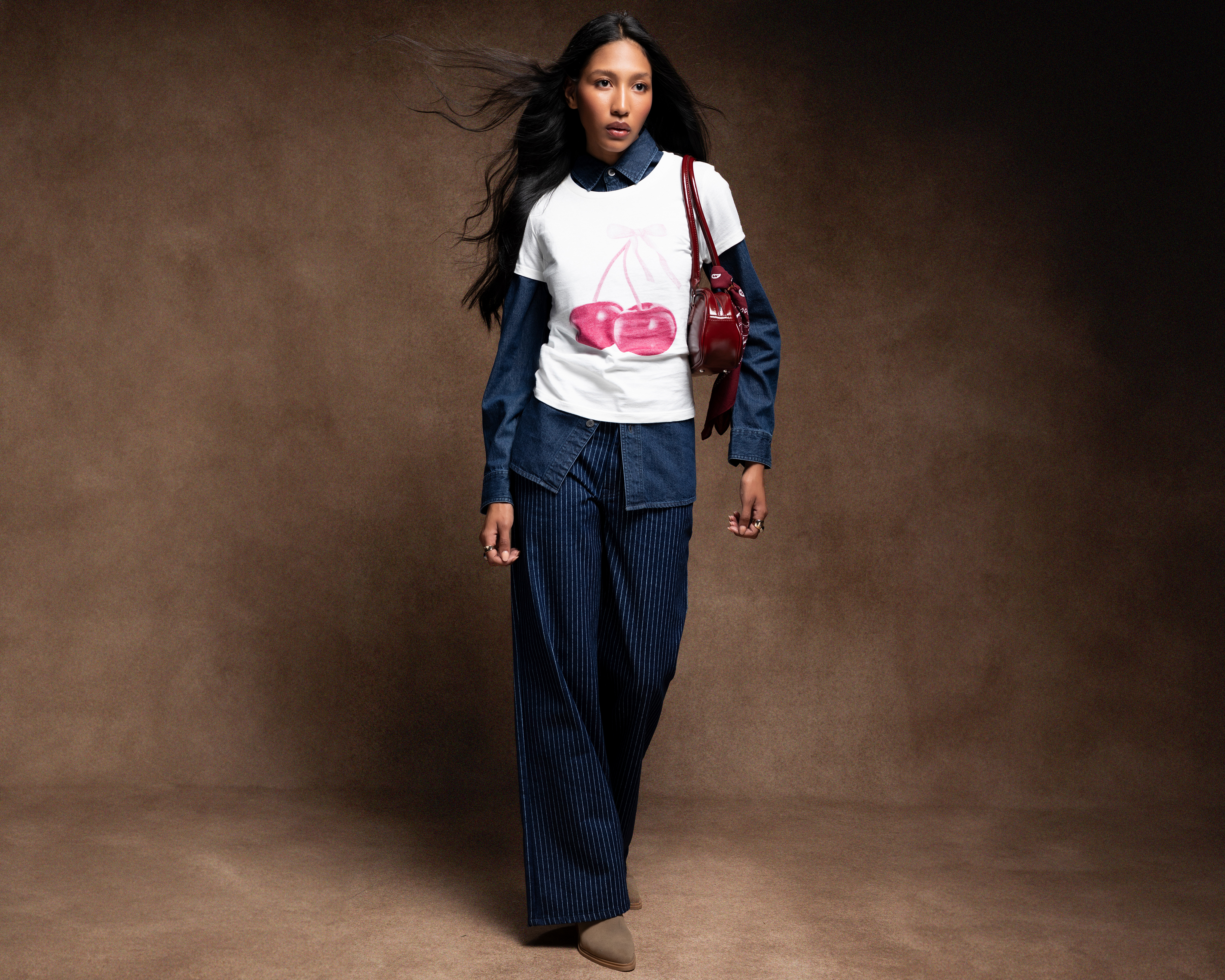 Playera de Algodón Strona para Mujer