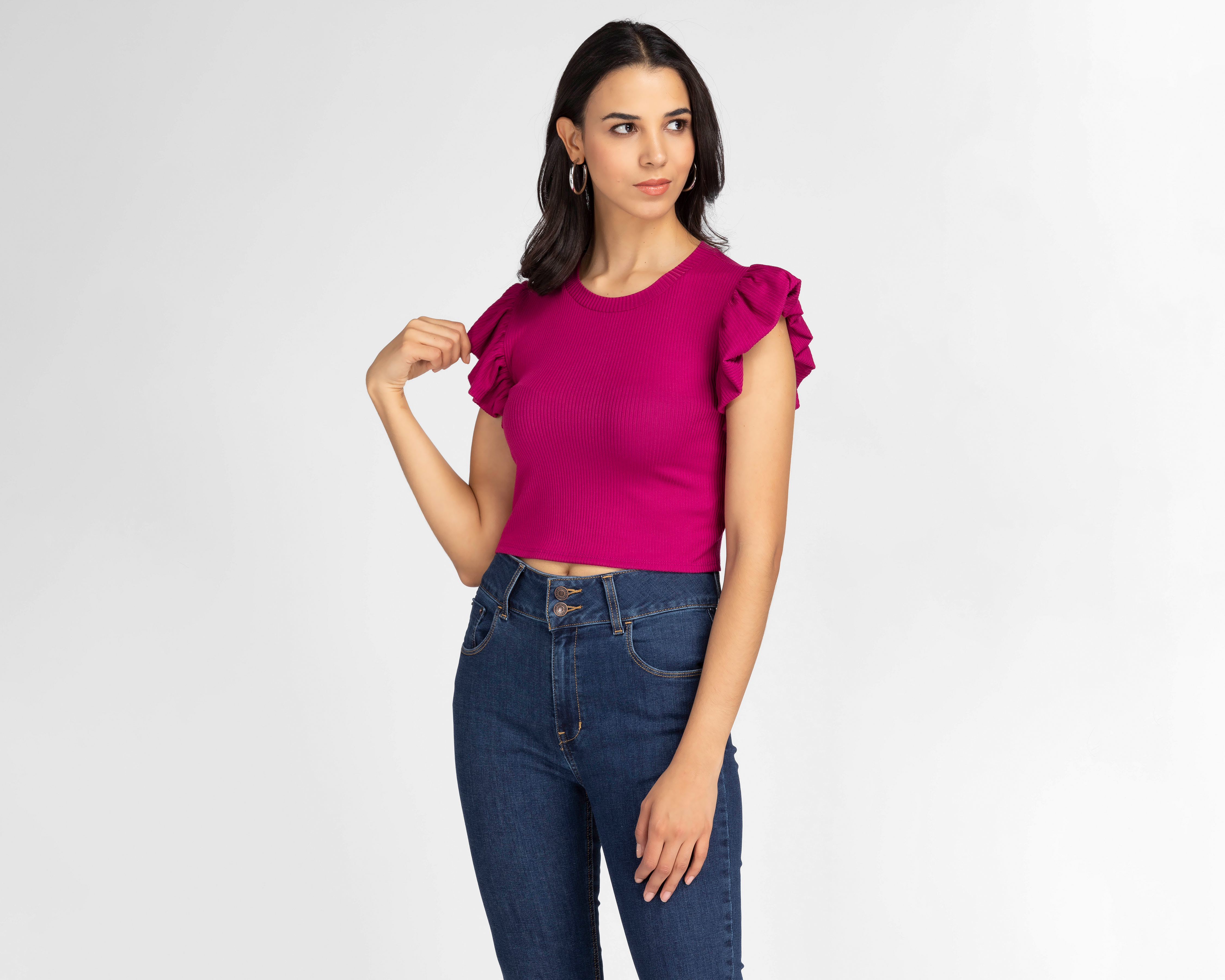 Blusa Sahara con Manga Corta