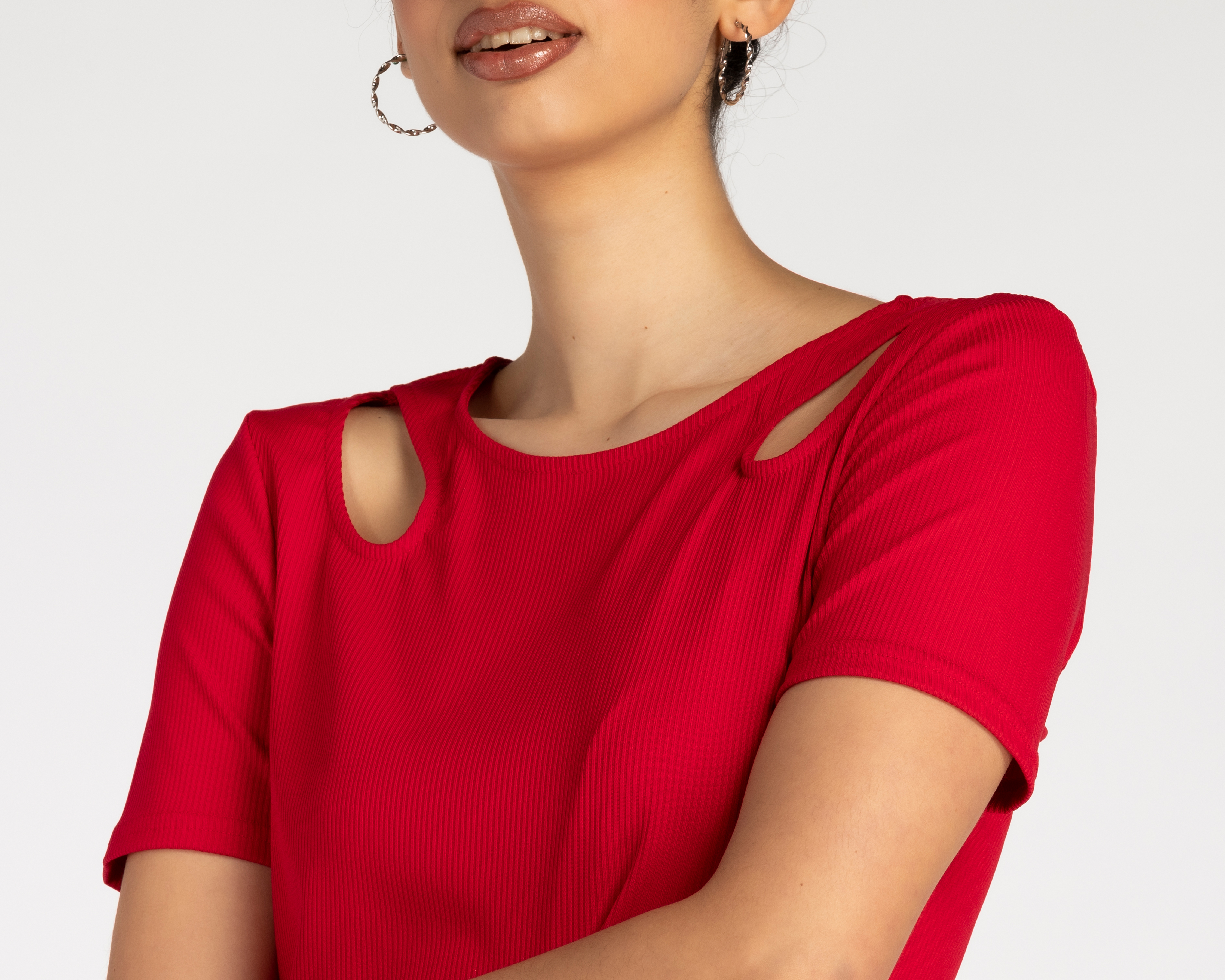 Foto 4 | Foto 4 | Playera Refill Cuello Redondo con Aberturas