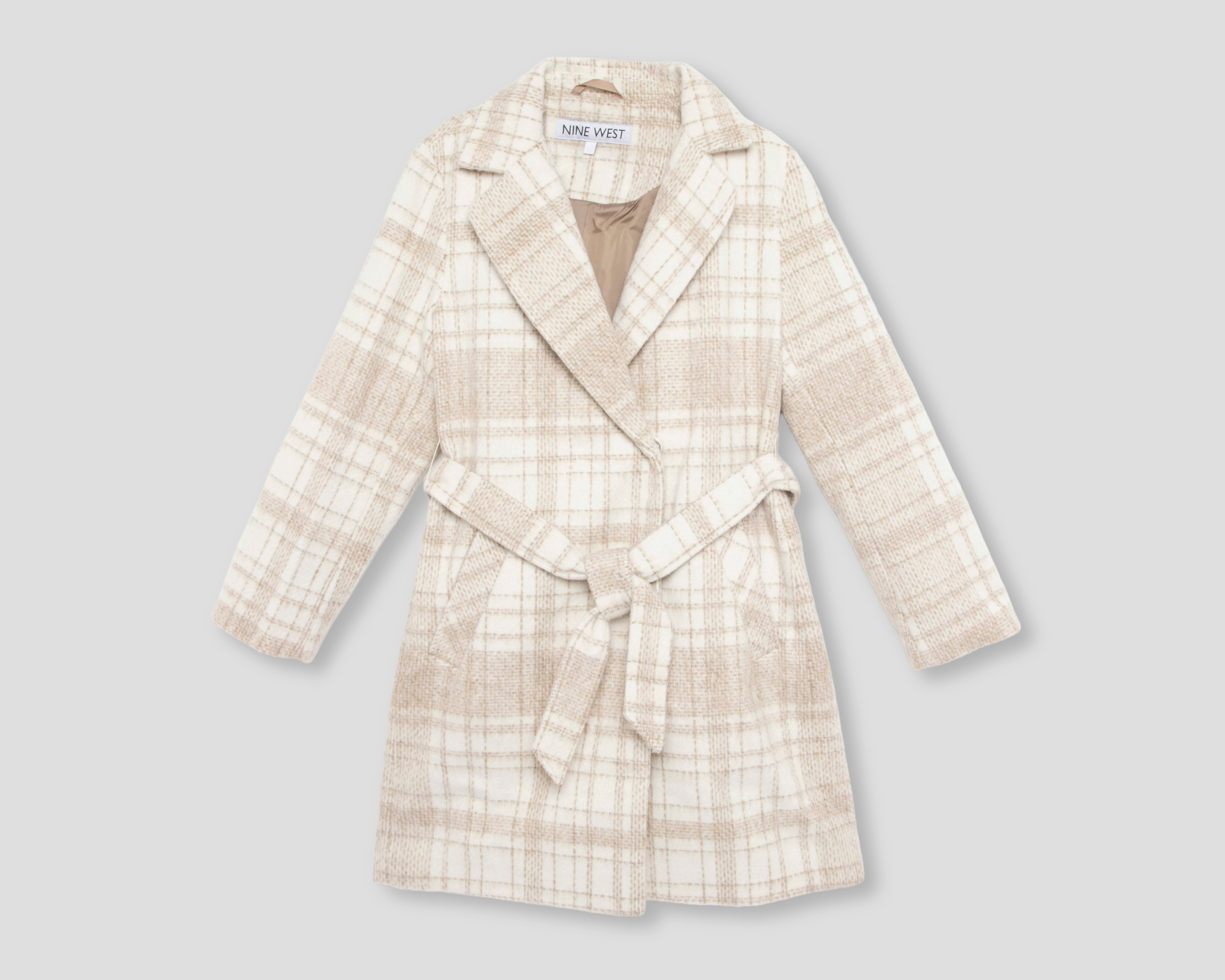 Foto 2 pulgar | Foto 1 | Abrigo con Cinturón Nine West para Mujer