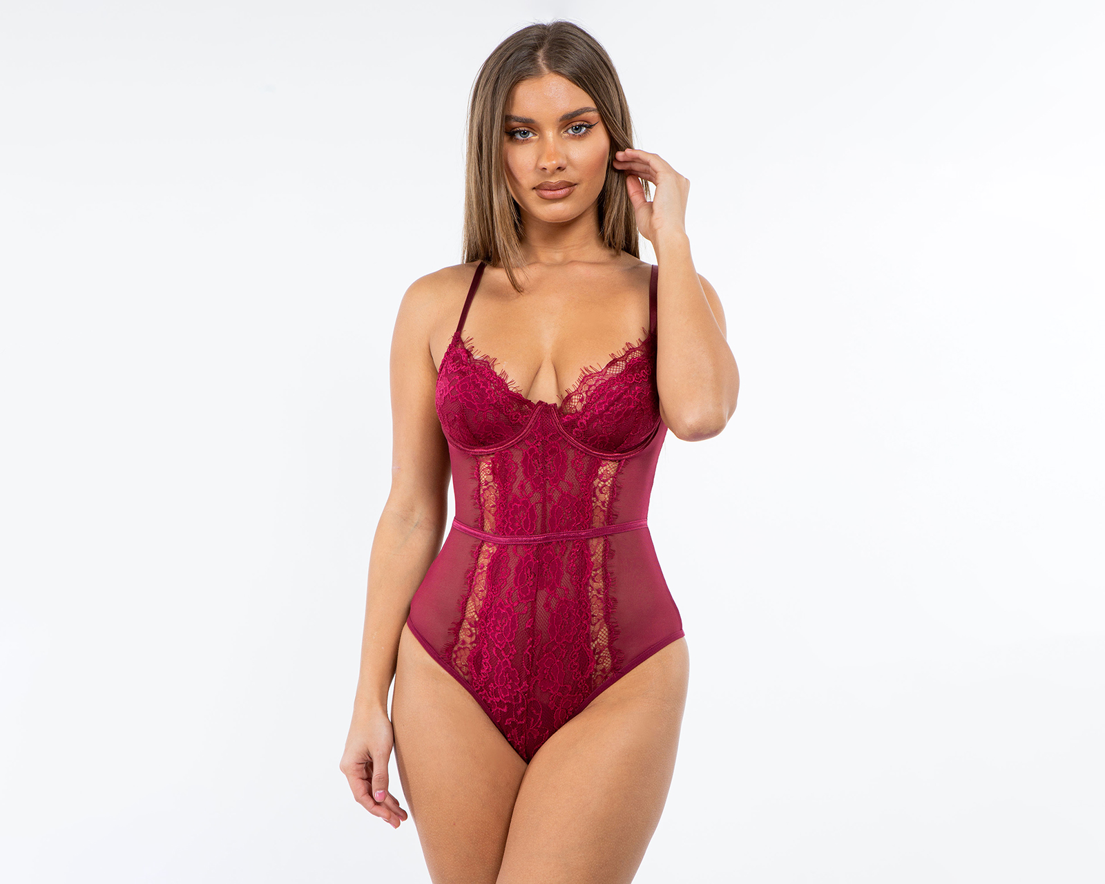 Baby Doll Just Sexy Lingerie con Encaje para Mujer