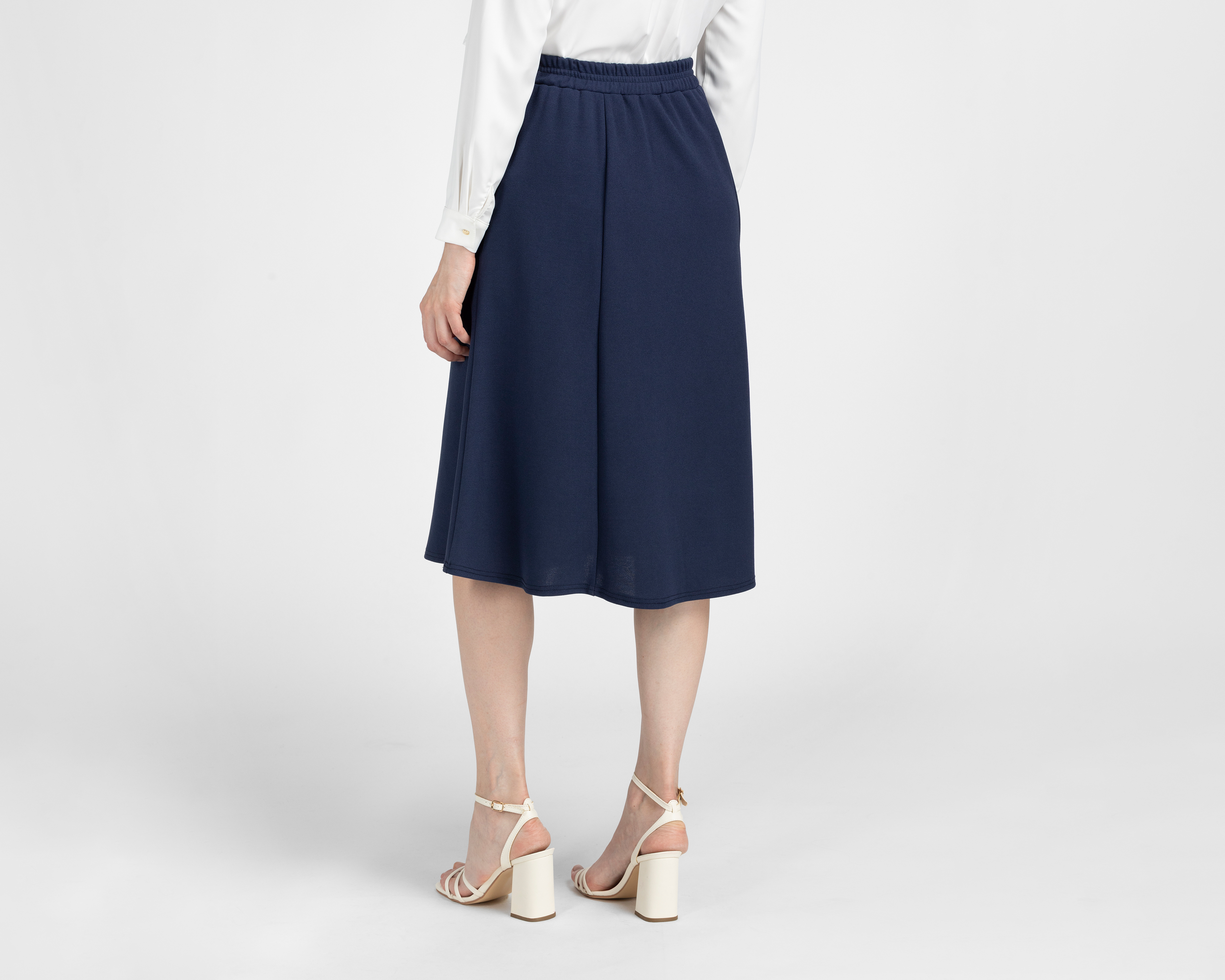 Foto 3 | Foto 3 | Falda Midi Sahara Azul Marino para Mujer