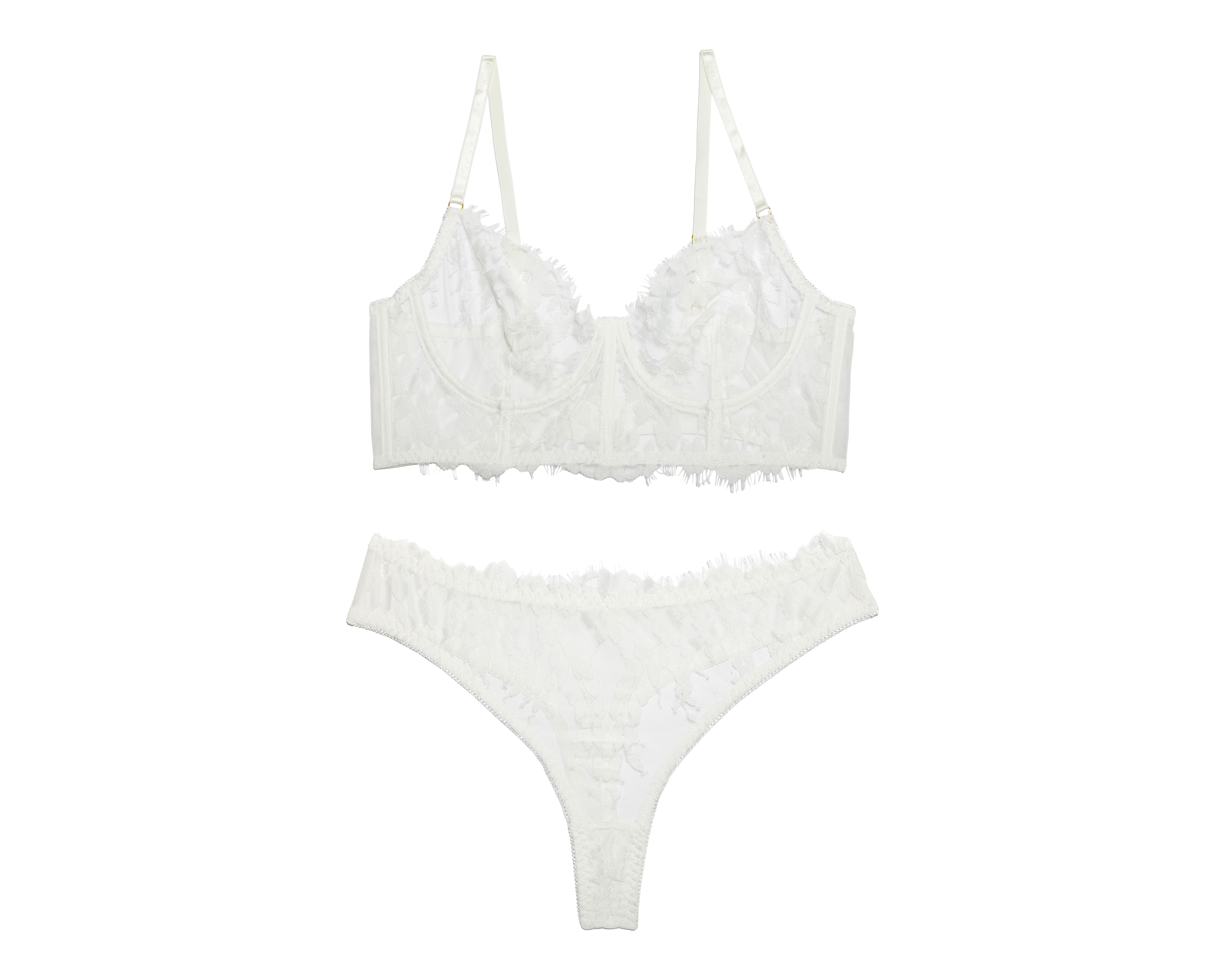 Coordinado de Encaje Media Copa Eva Novias