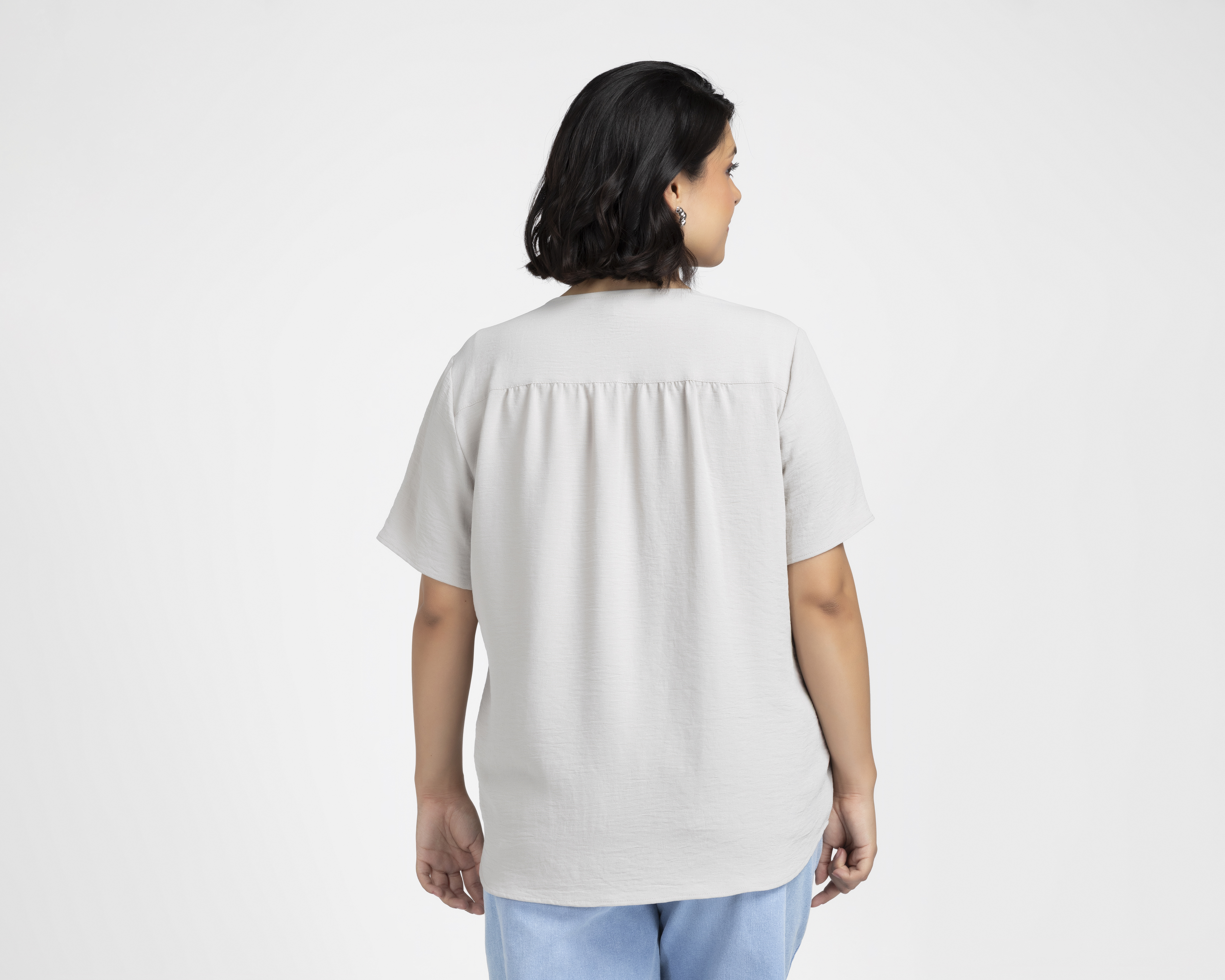 Foto 4 pulgar | Foto 3 | Blusa Manga Corta Sahara para Mujer