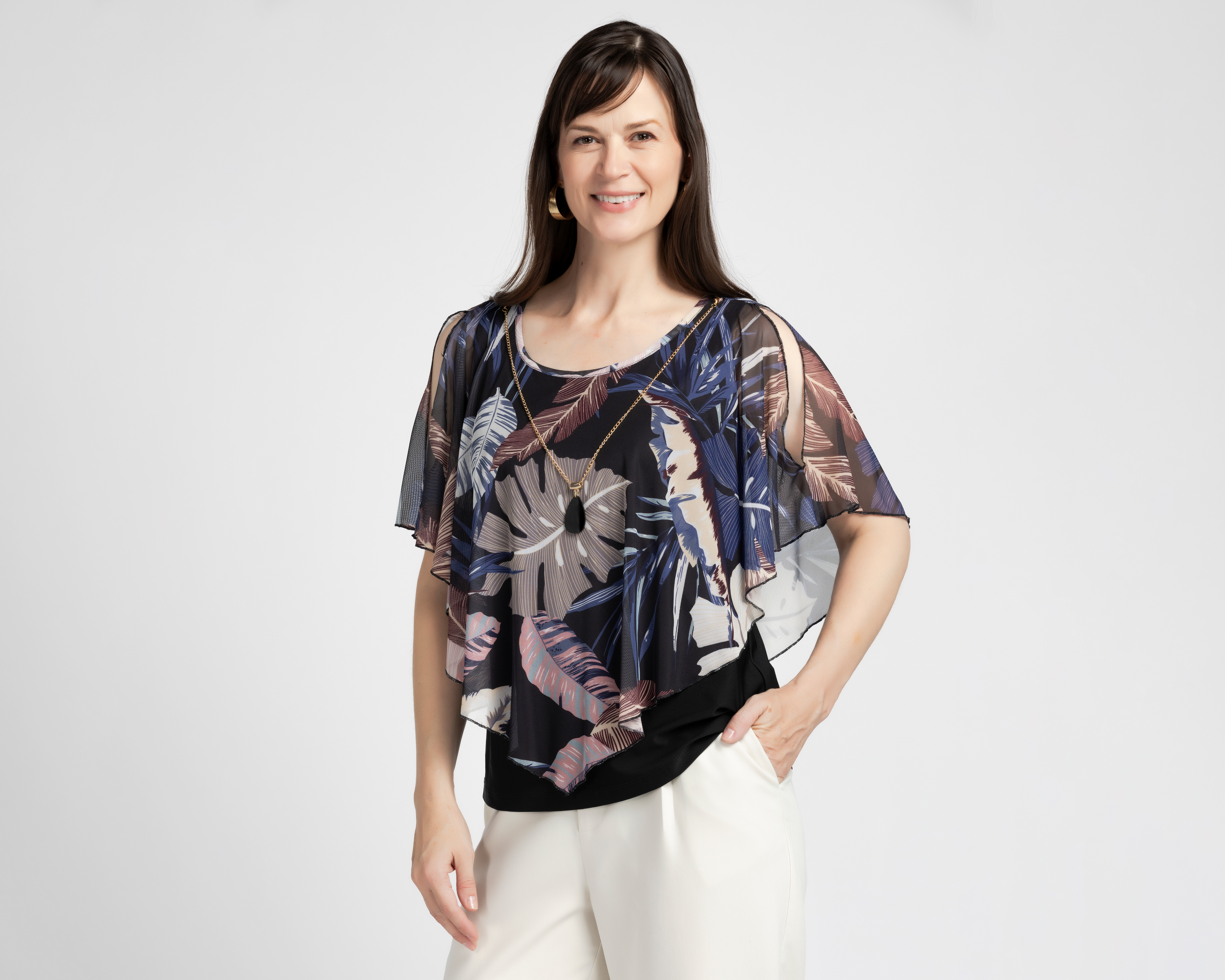 Foto 1 | Foto 1 | Blusa con Collar Lady Sun para Mujer