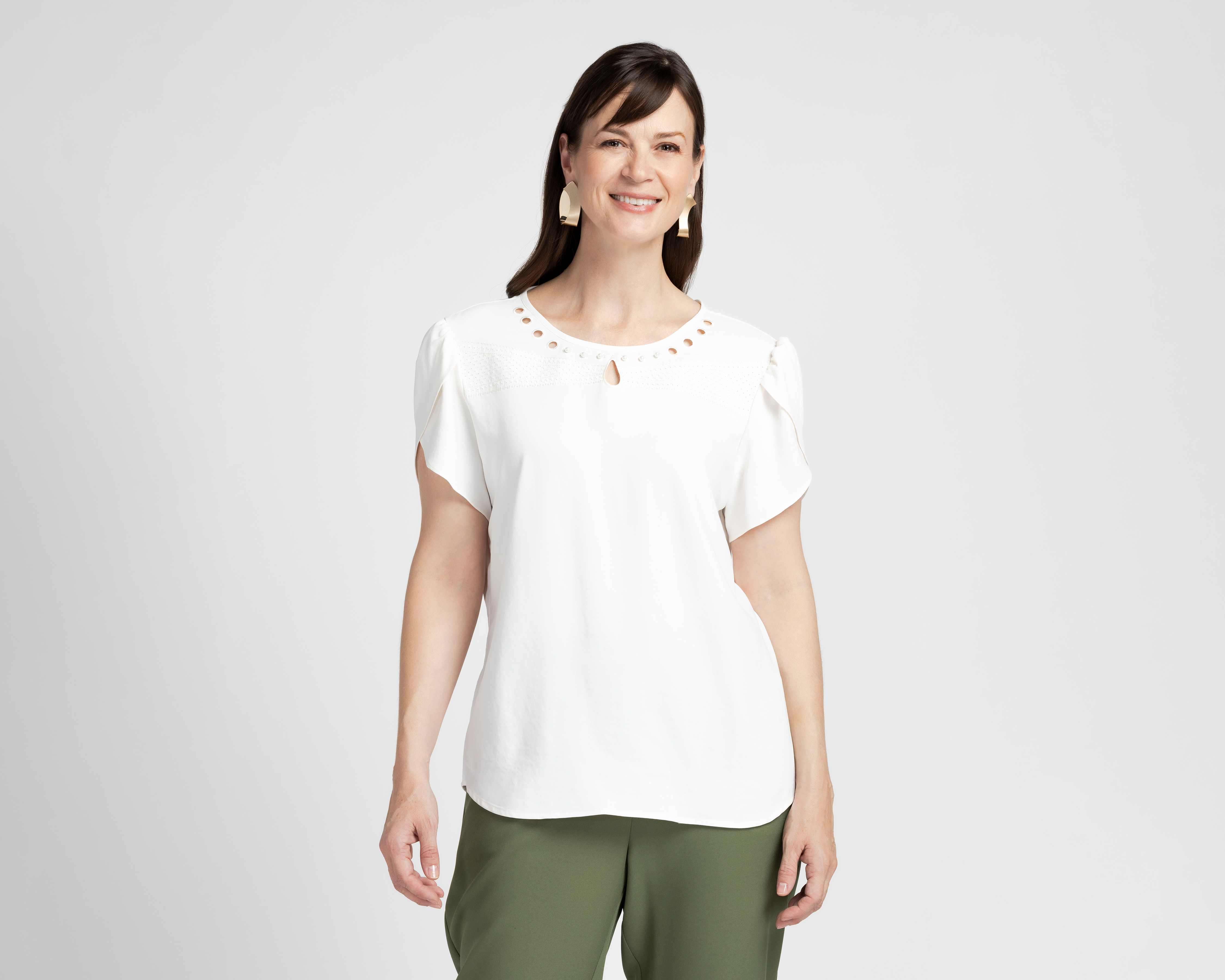 Foto 2 pulgar | Foto 1 | Blusa Cuello Redondo Lady Sun para Mujer