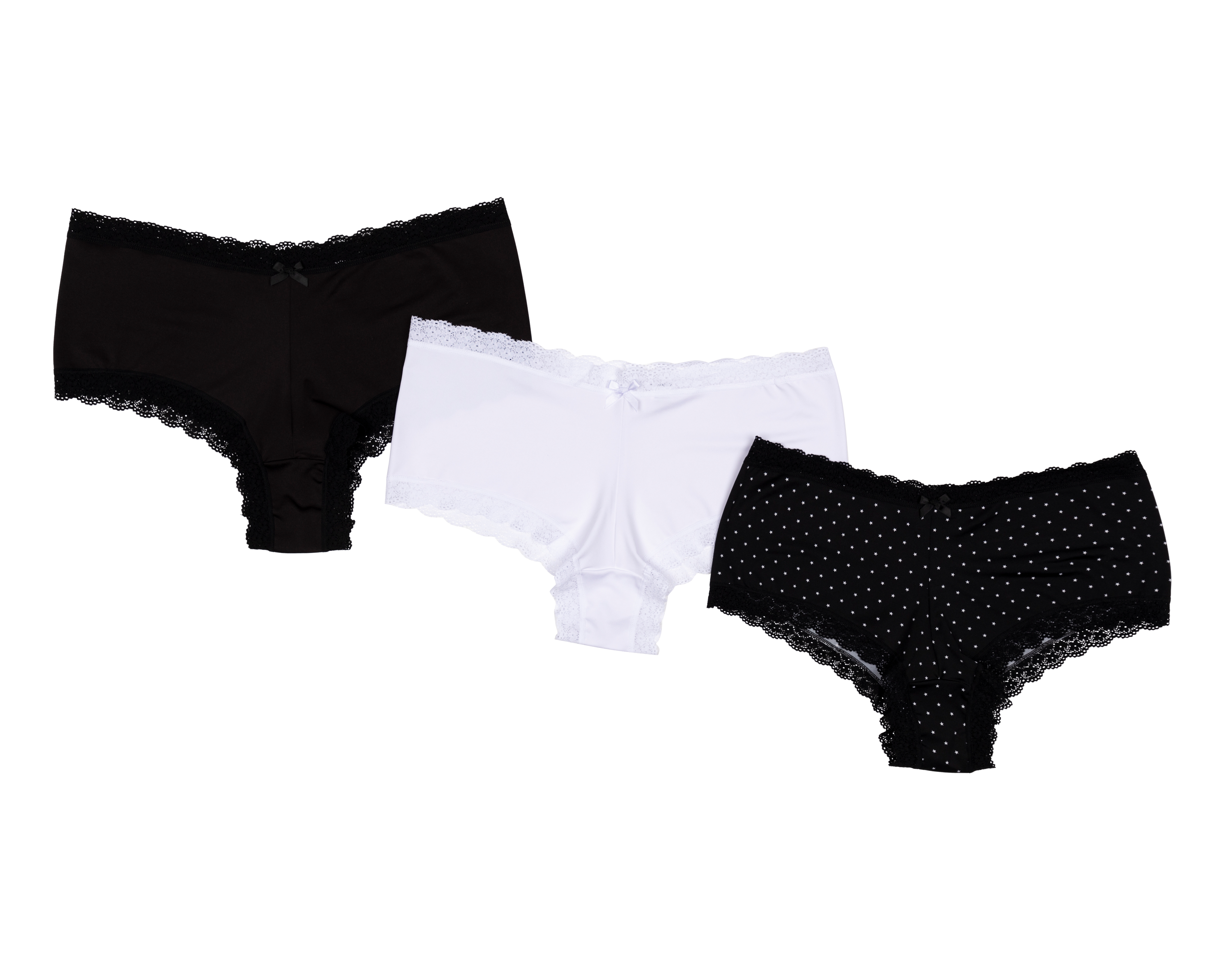 Bóxer con Encaje Frescura para Mujer 3 Piezas