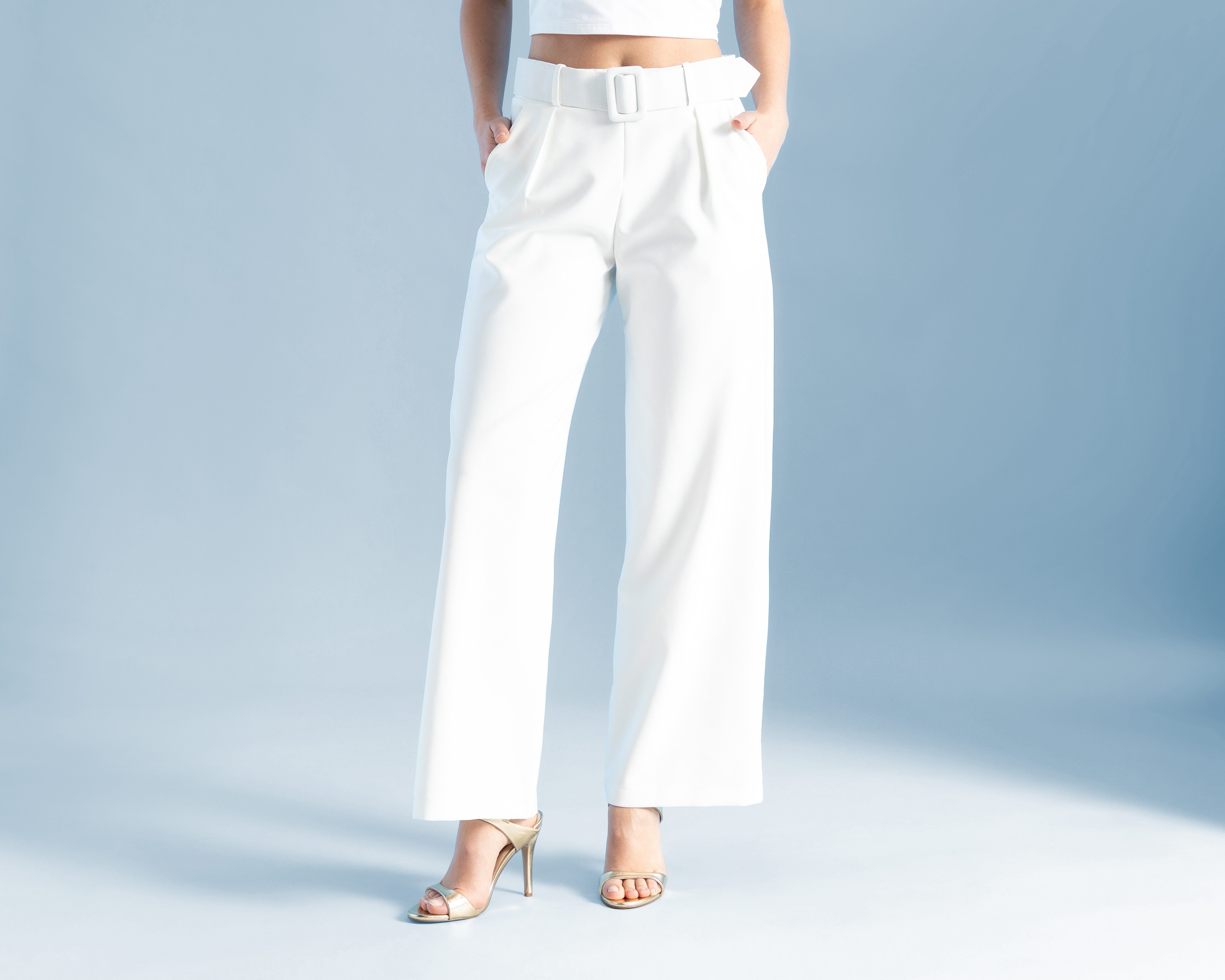 Foto 2 | Foto 2 | Pantalón de Vestir Jennifer Lopez Blanco para Mujer