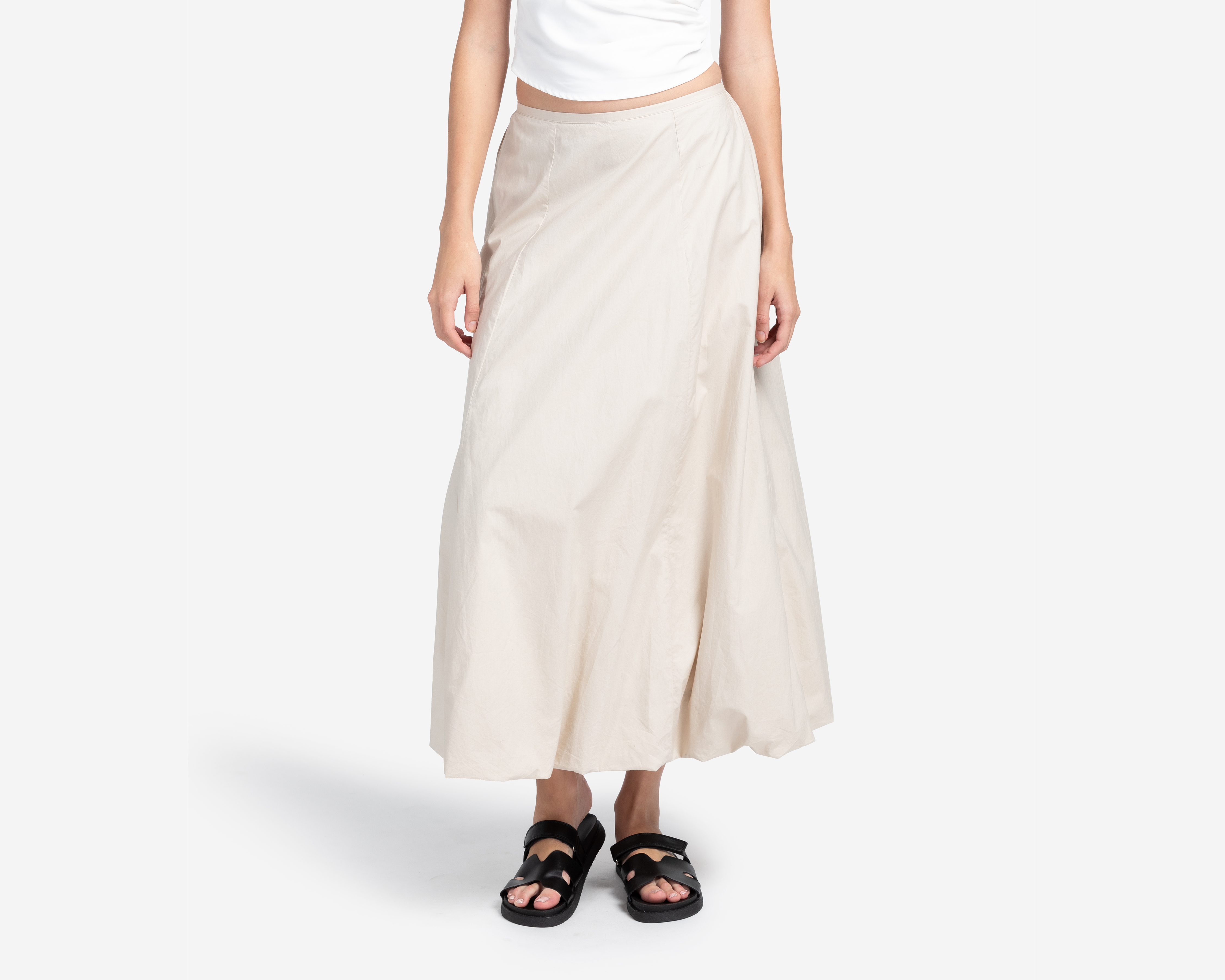 Falda Larga American Eagle Beige para Mujer