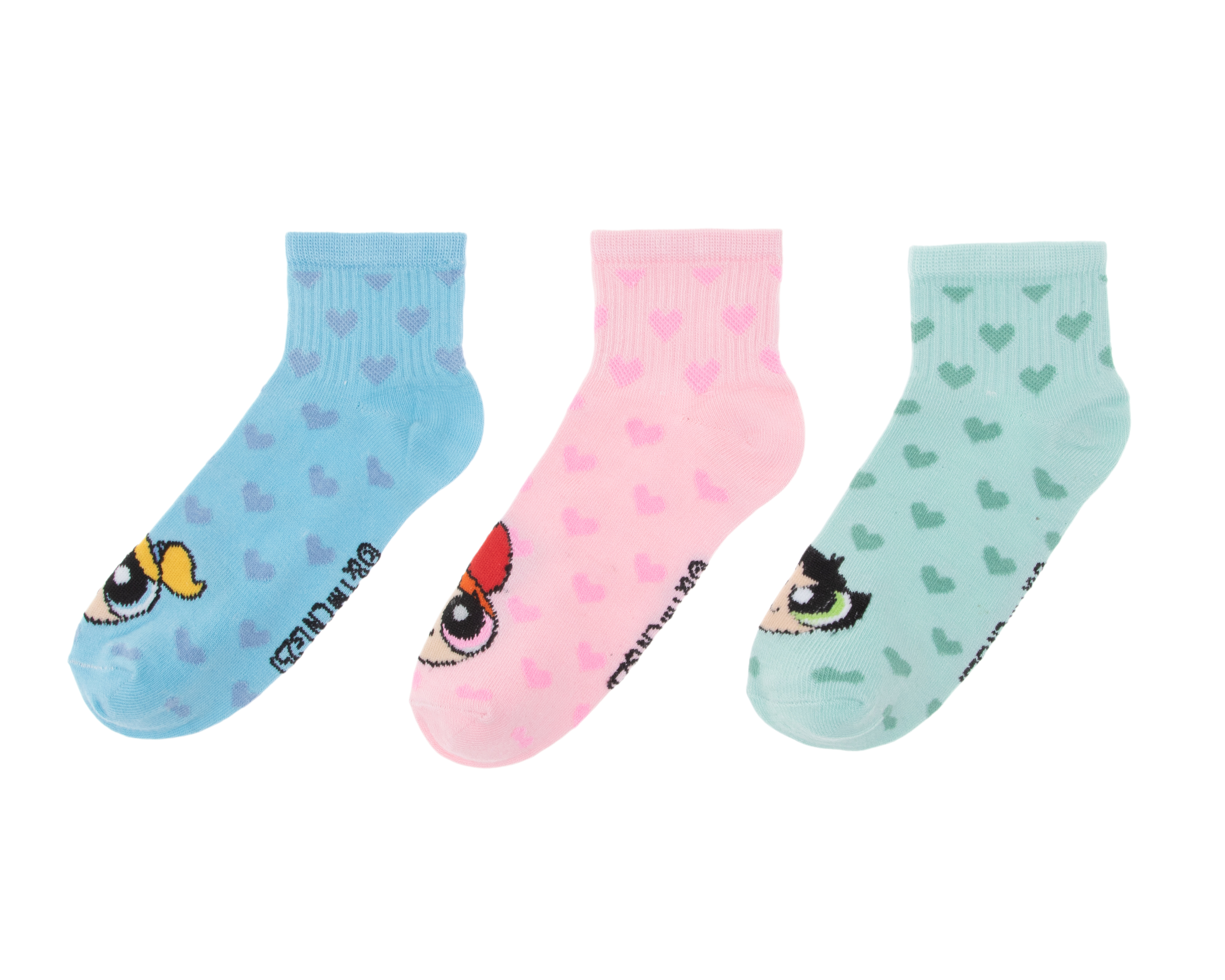 Foto 1 | Foto 1 | Calcetas Las Chicas Superpoderosas para Mujer 3 Pares