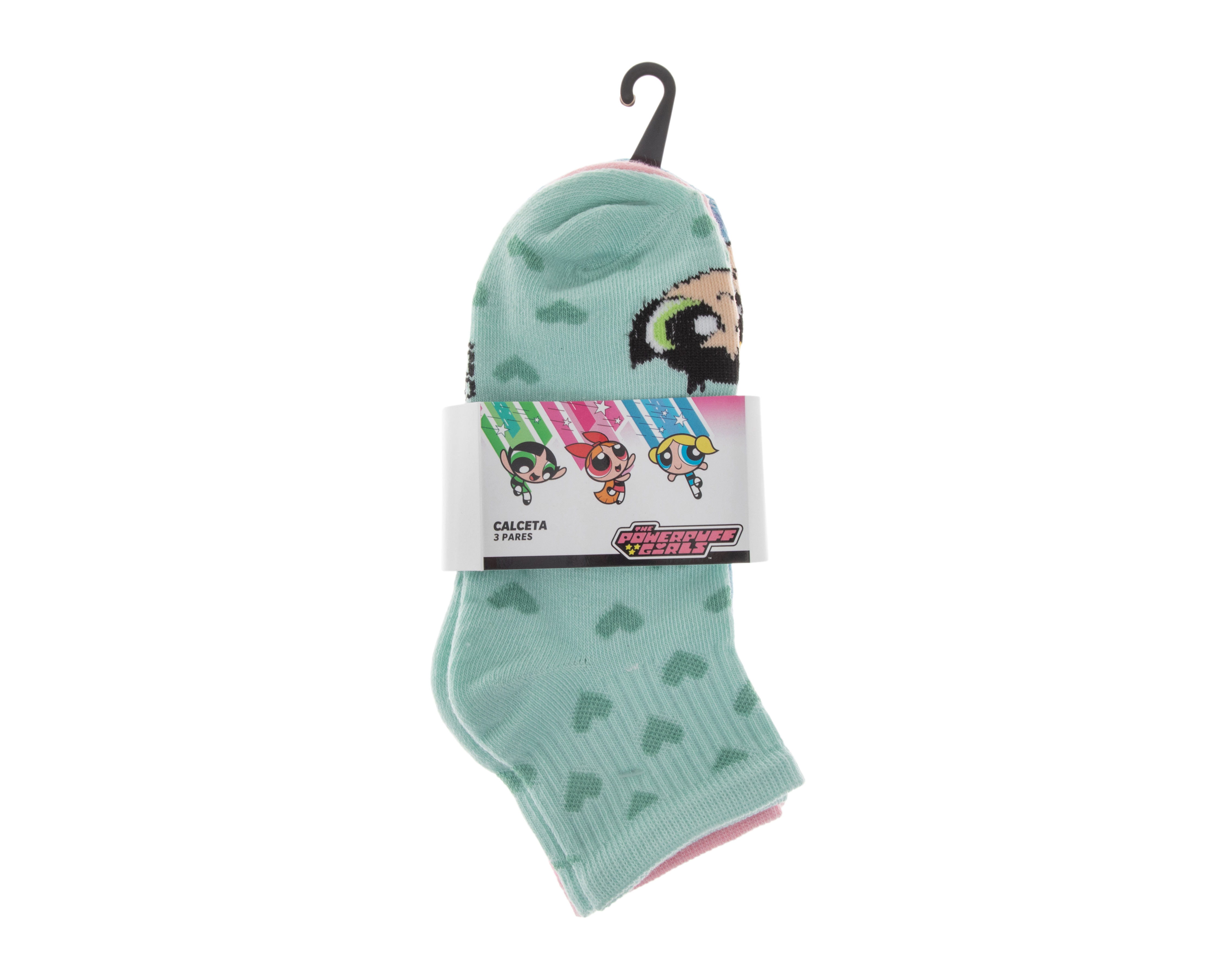 Foto 4 pulgar | Foto 3 | Calcetas Las Chicas Superpoderosas para Mujer 3 Pares