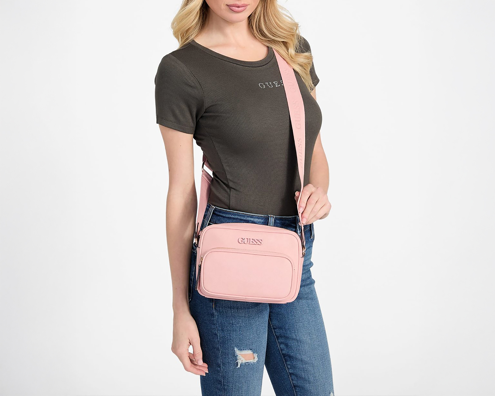 Foto 5 | Foto 5 | Bolsa Cruzada Guess Zinnia