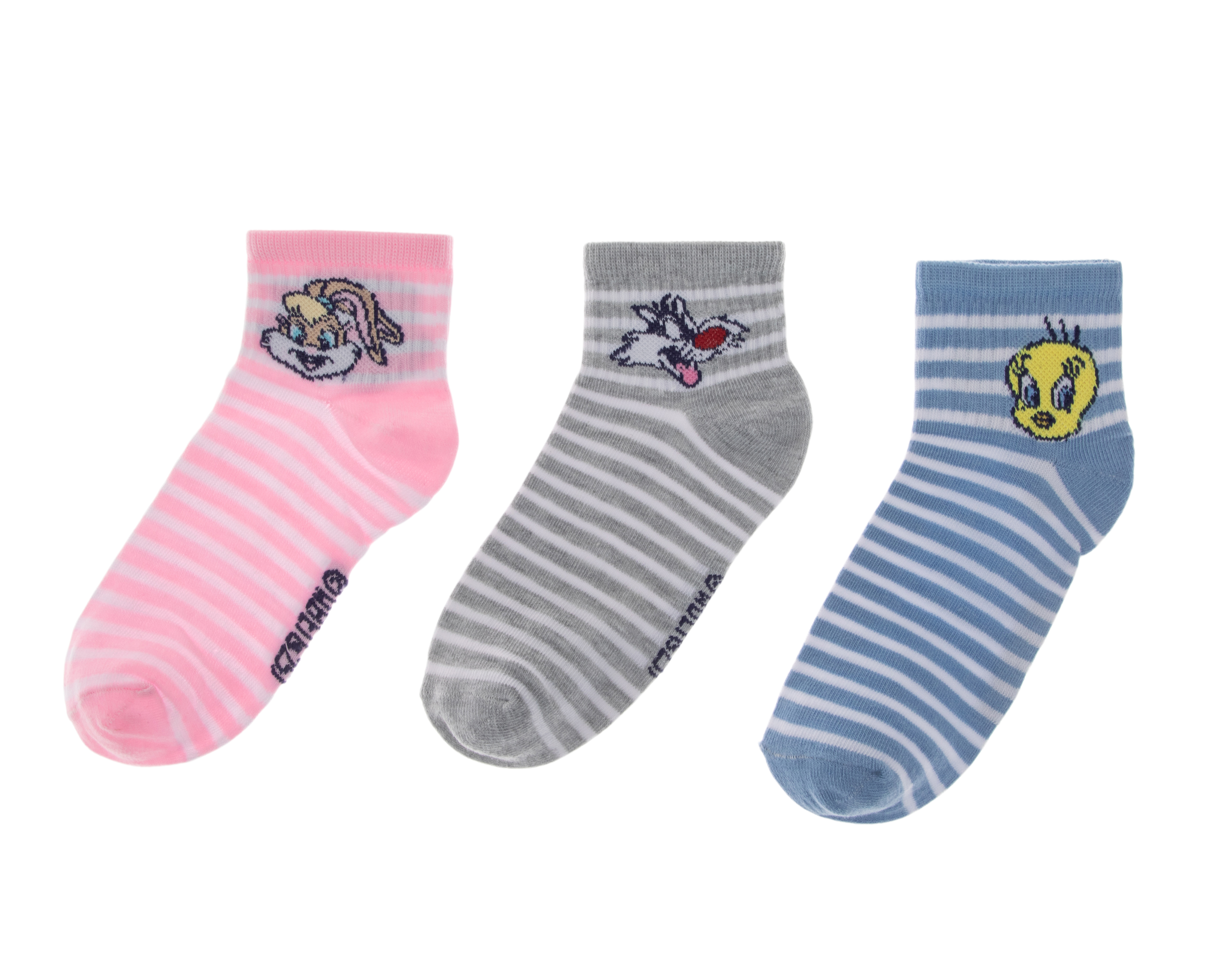 Calcetas Looney Tunes para Mujer 3 Pares