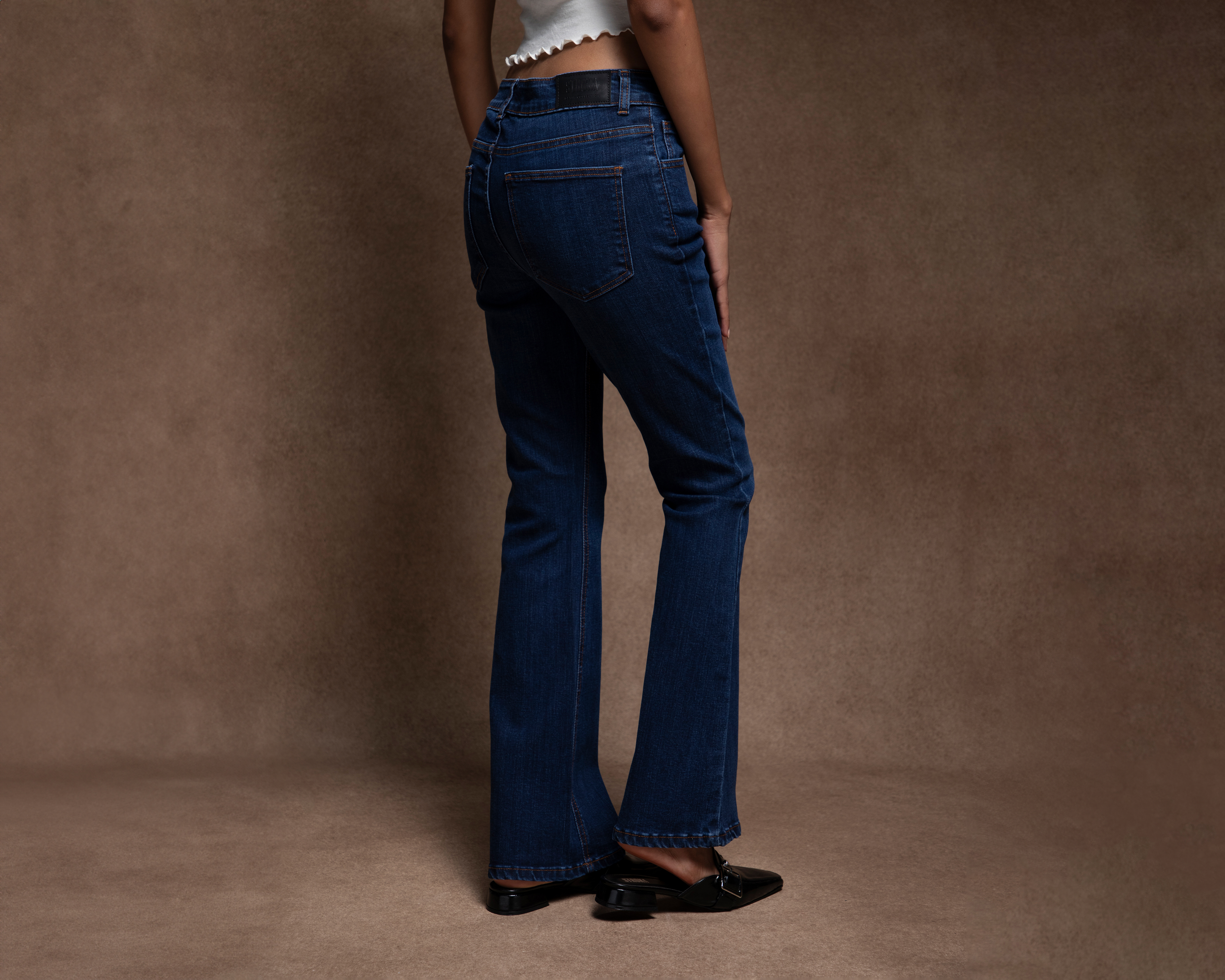Foto 4 pulgar | Foto 3 | Jeans Flare Strona para Mujer