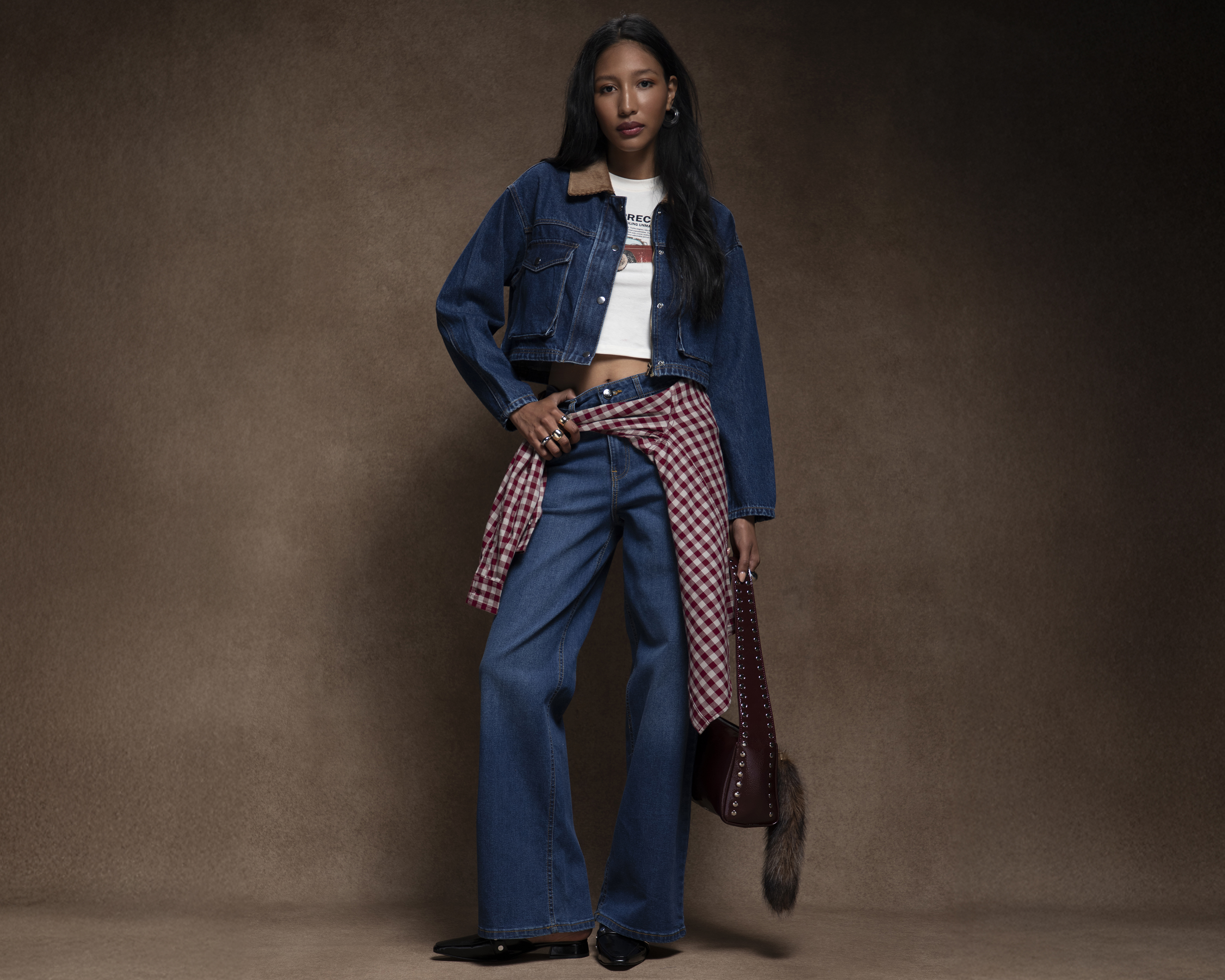 Jeans Wide Leg Strona para Mujer