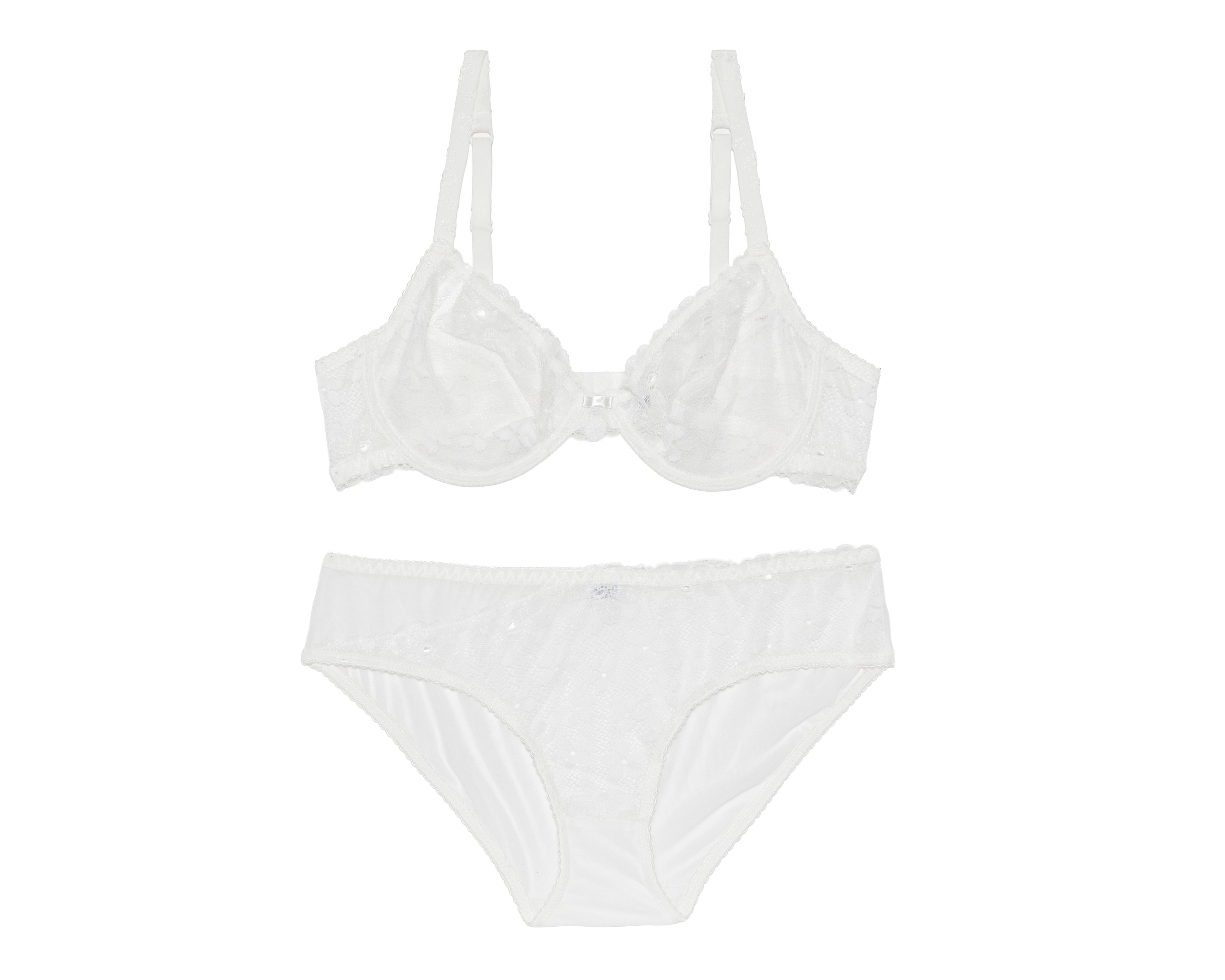 Foto 2 pulgar | Foto 1 | Coordinado Copa Completa Blanco Eva Tu Estilo Íntimo