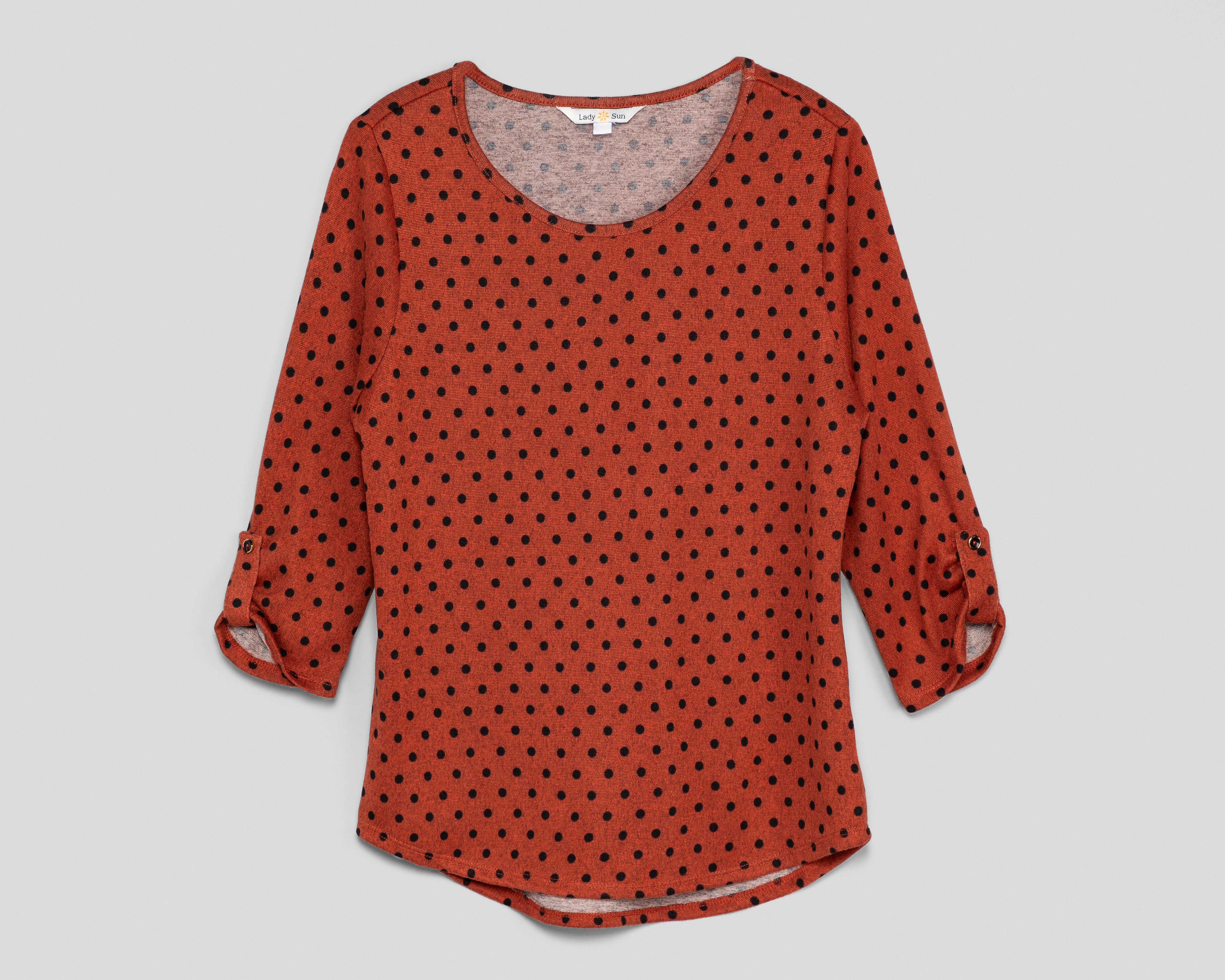Playera Manga 3/4 Lady Sun para Mujer