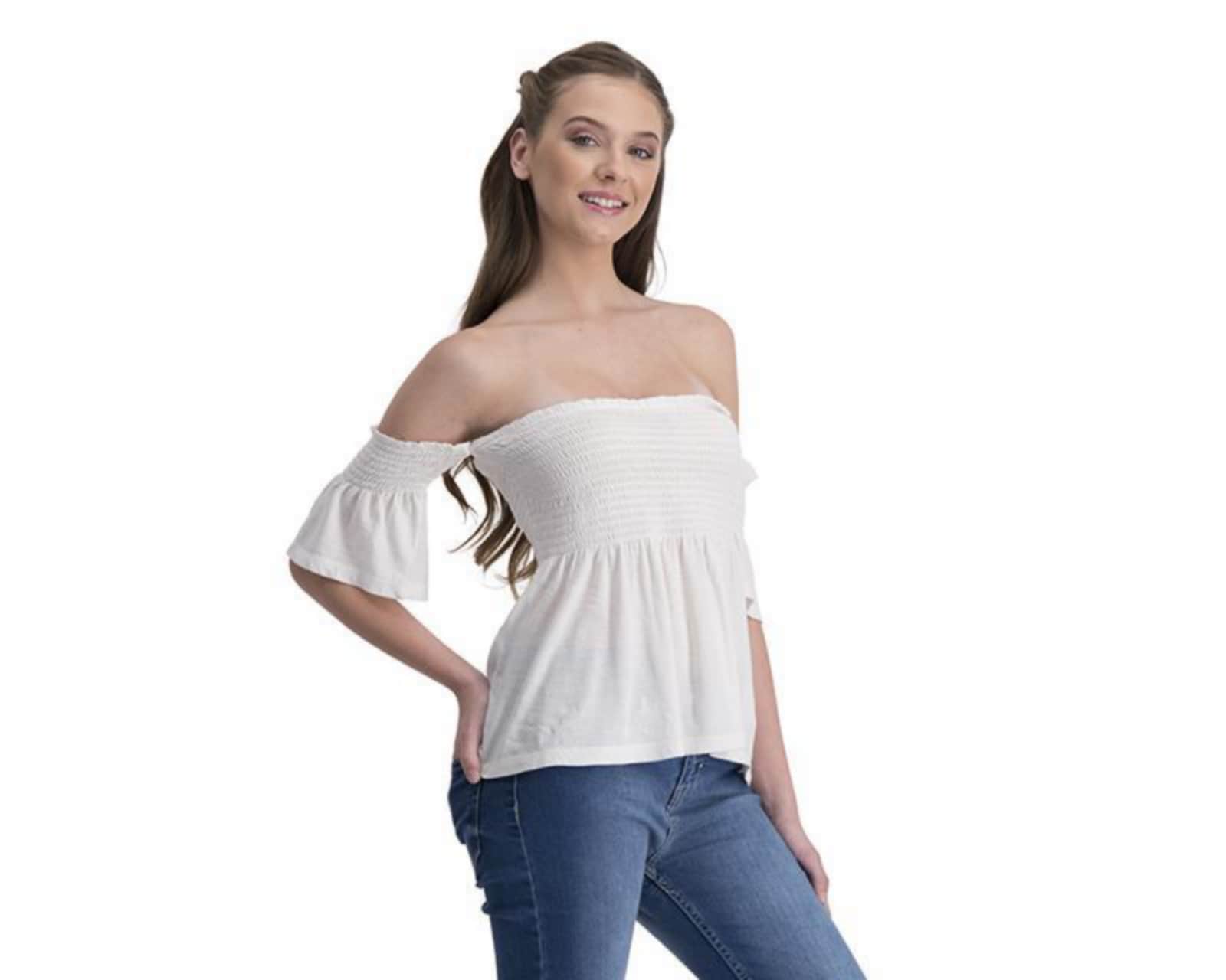 Blusa Refill Manga 3/4 con Holanes