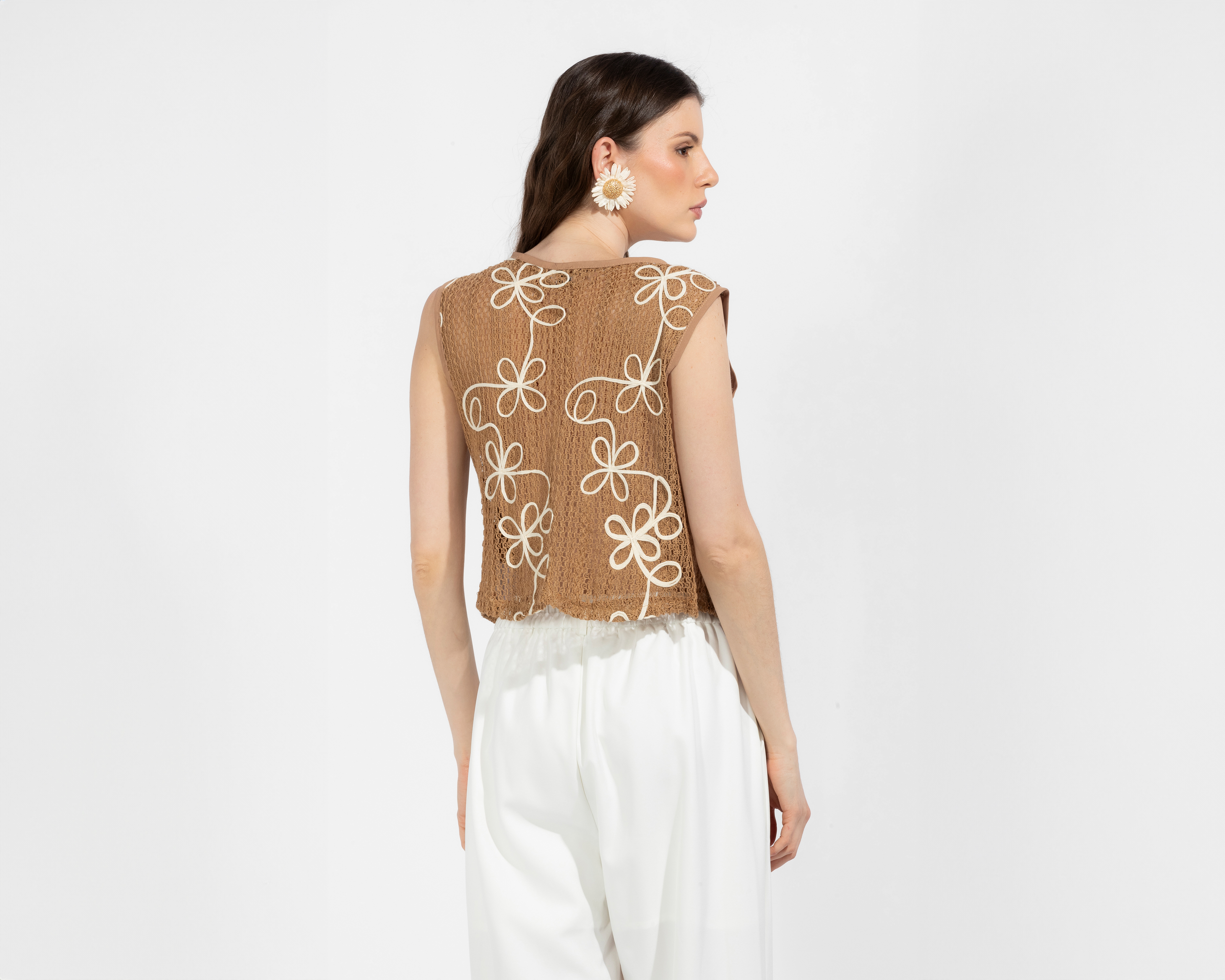 Foto 4 pulgar | Foto 3 | Chaleco Tejido Sahara para Mujer