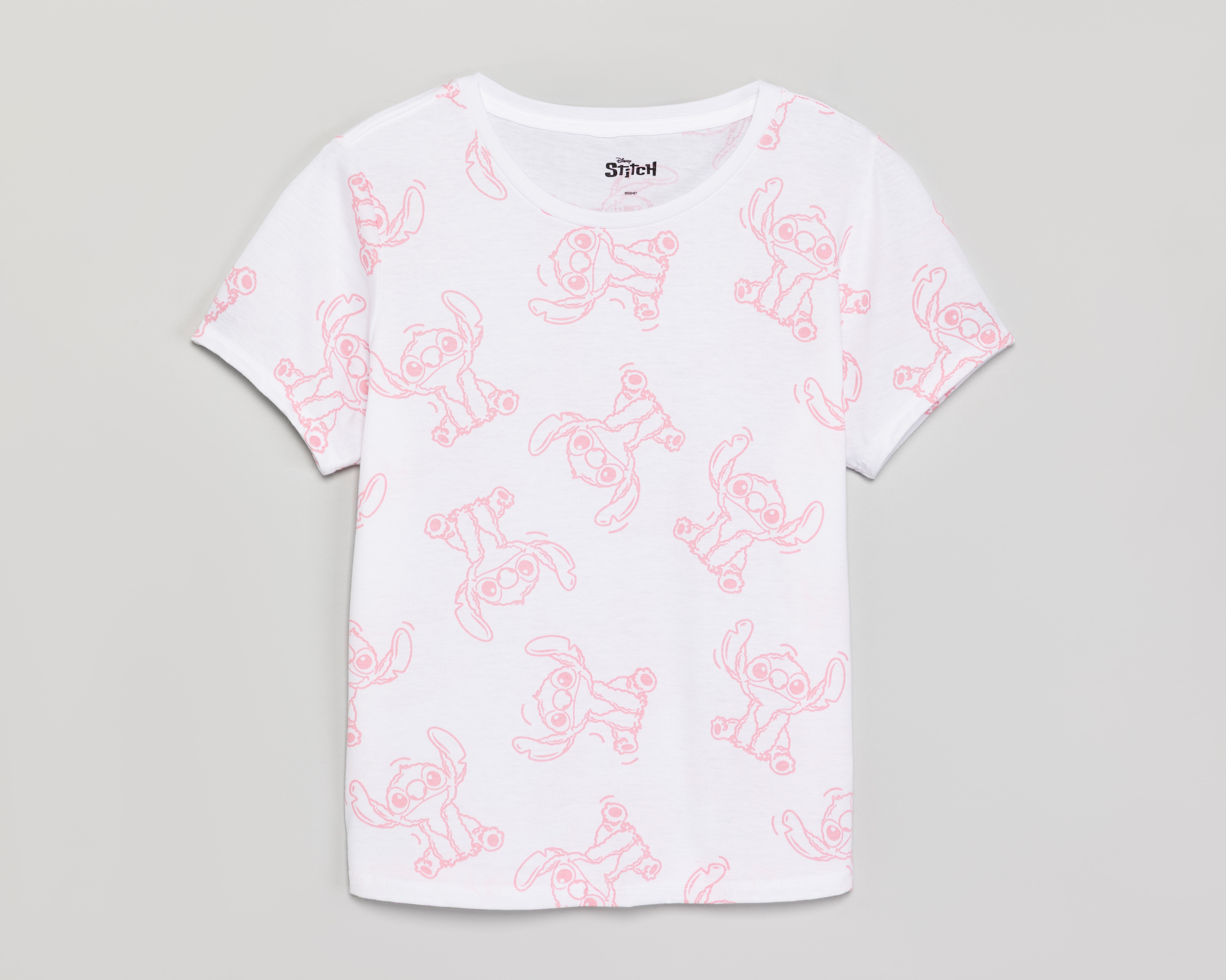 Playera Manga Corta Lilo & Stitch Disney Juvenil