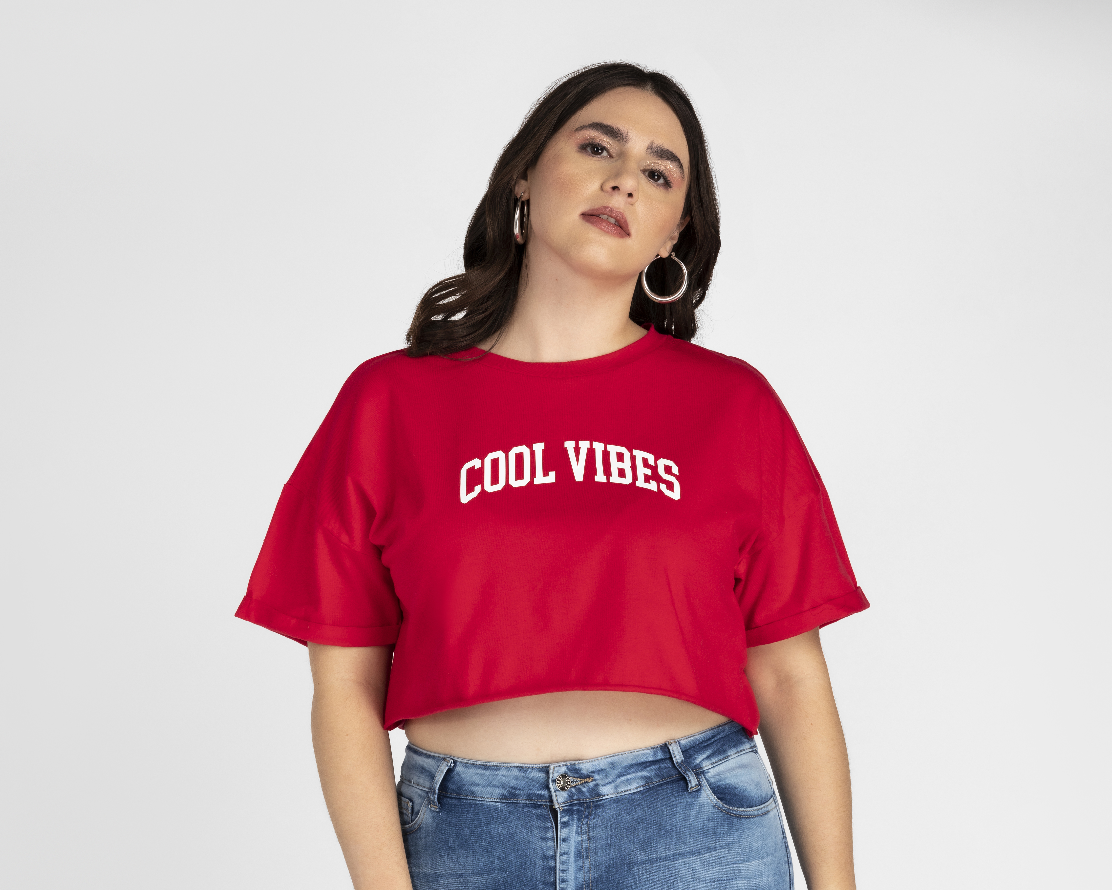 Foto 4 | Foto 4 | Crop Top Refill Manga Corta con Estampado