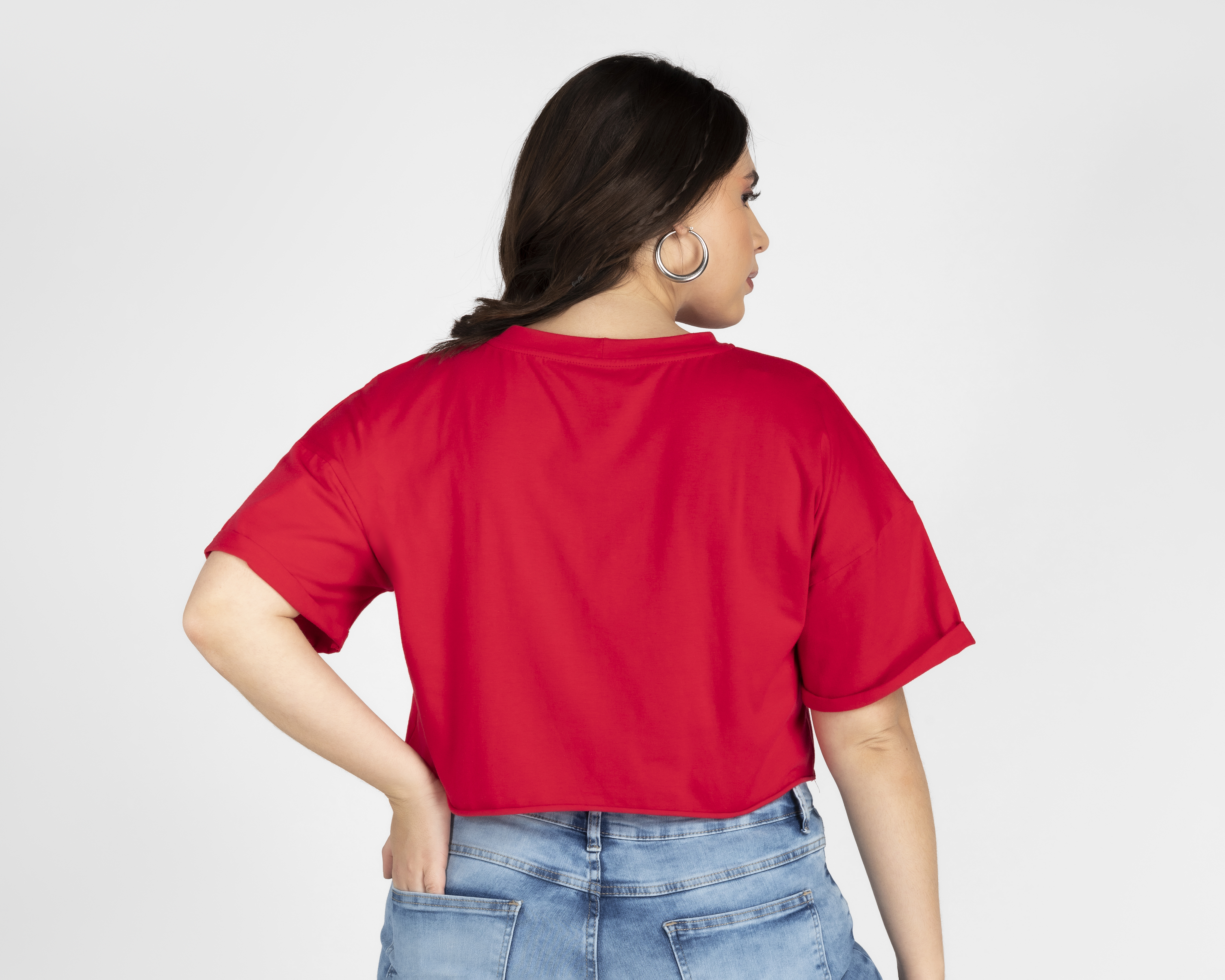 Foto 6 | Foto 6 | Crop Top Refill Manga Corta con Estampado