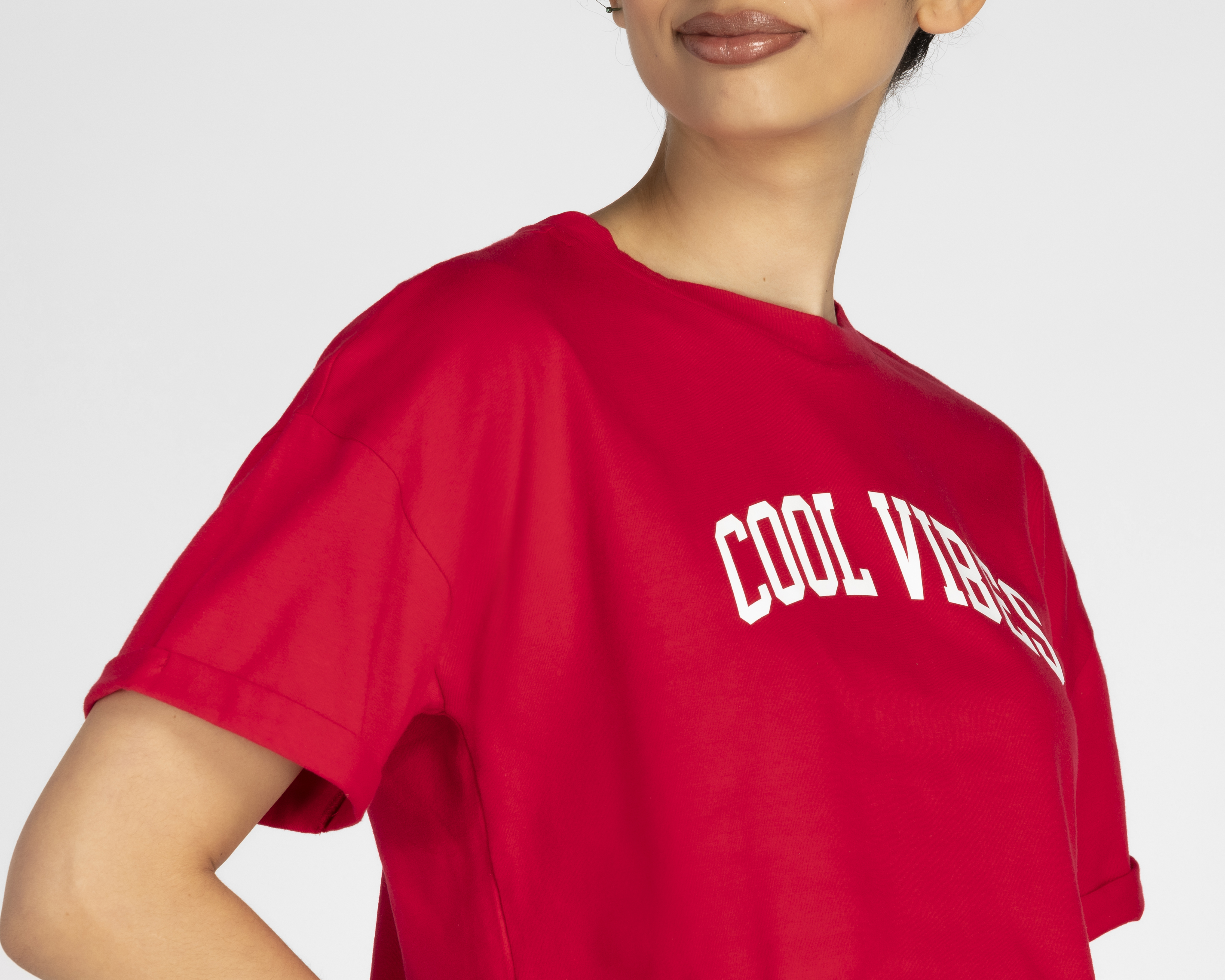 Foto 8 pulgar | Foto 7 | Crop Top Refill Manga Corta con Estampado