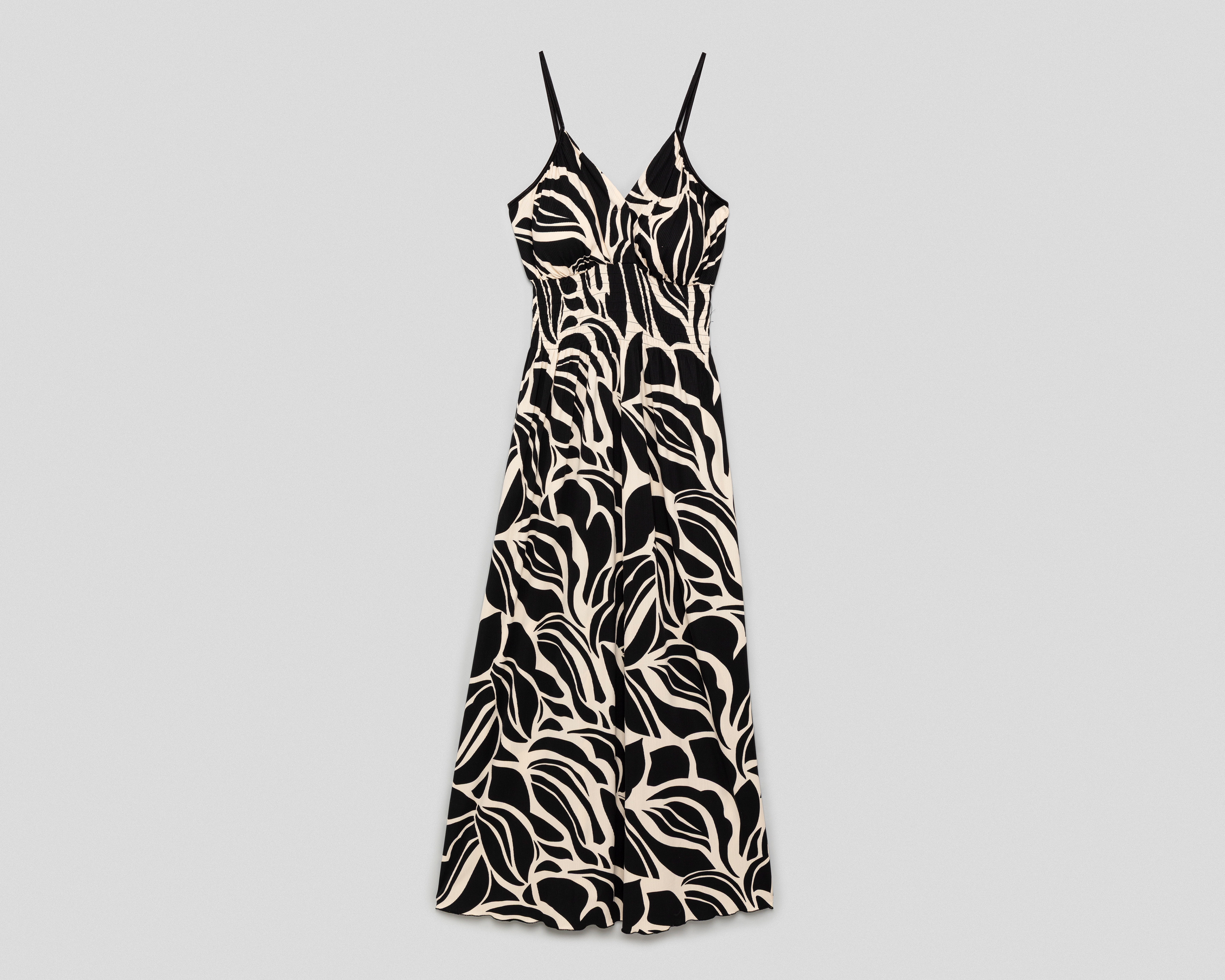 Vestido de Playa Lady Sun Negro con Tirantes para Mujer