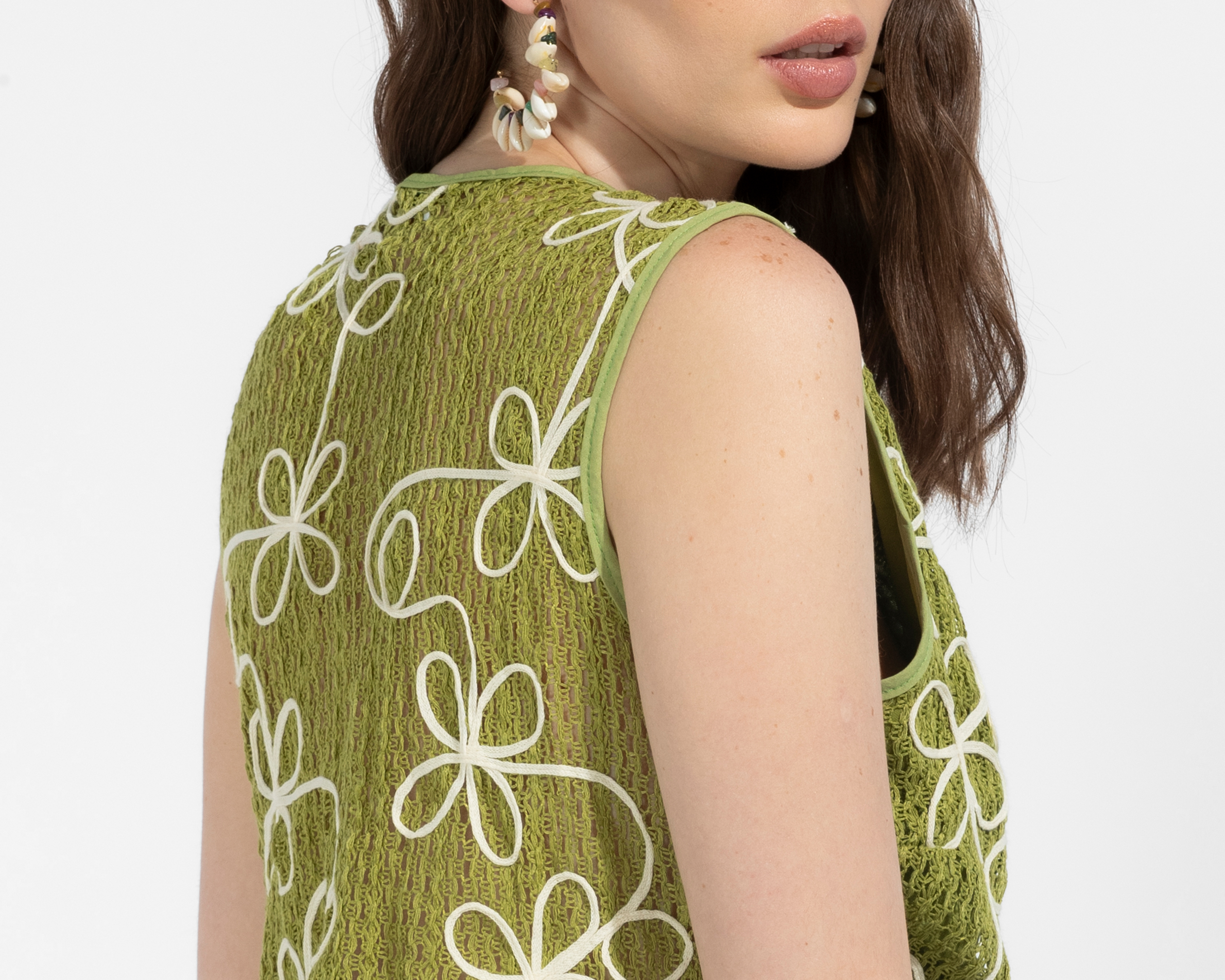 Foto 6 pulgar | Foto 5 | Chaleco Tejido Sahara para Mujer