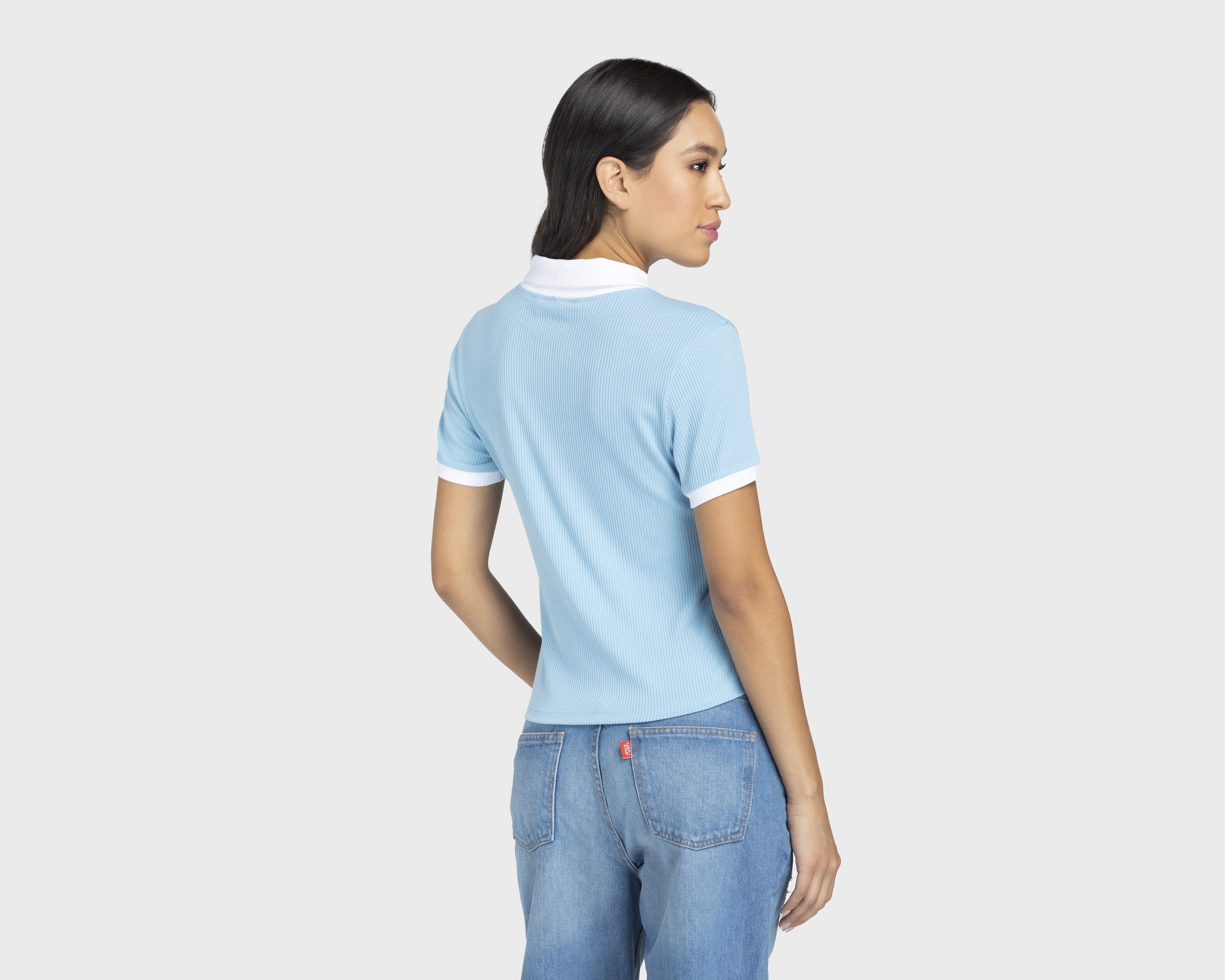 Foto 4 pulgar | Foto 3 | Playera York Team Polo Club Manga Corta Azul