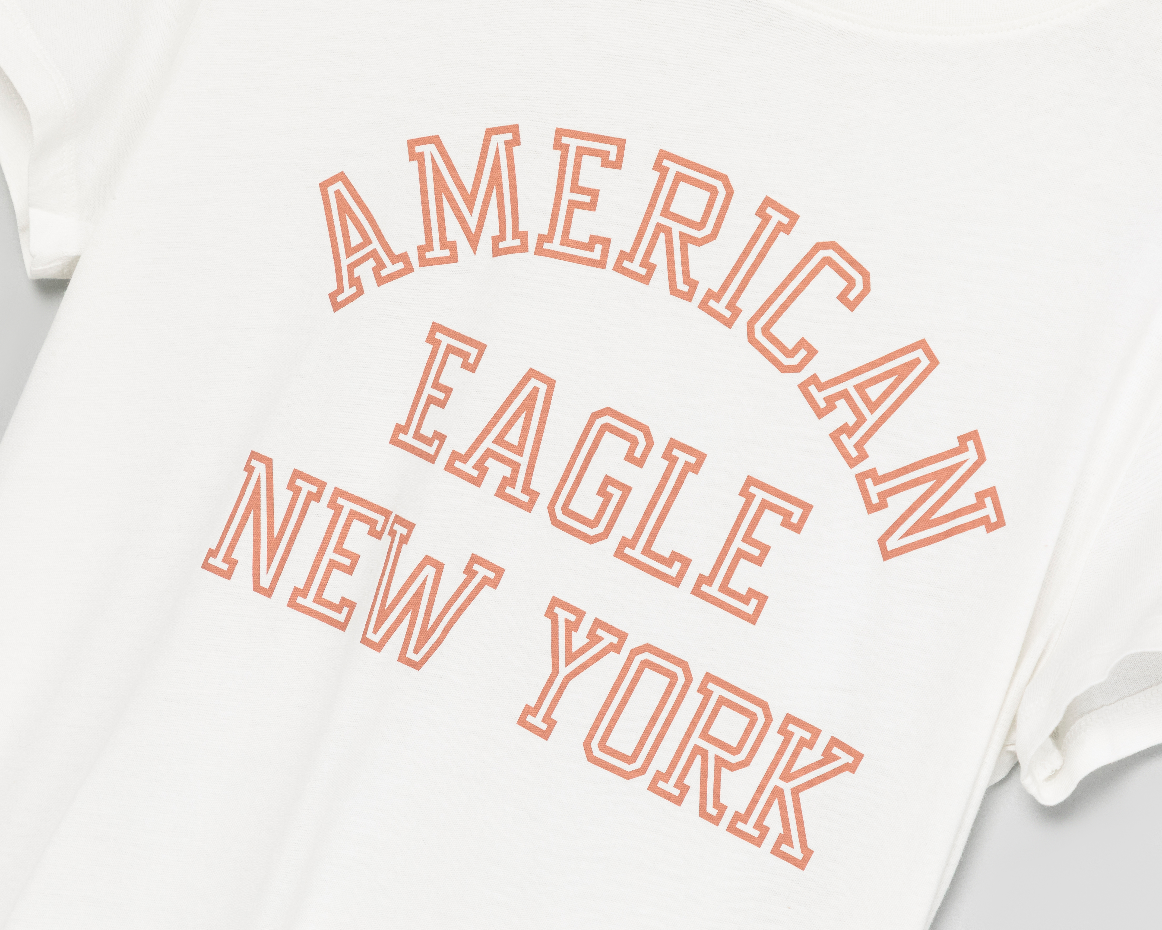 Foto 4 pulgar | Foto 3 | Playera Blanca American Eagle para Mujer