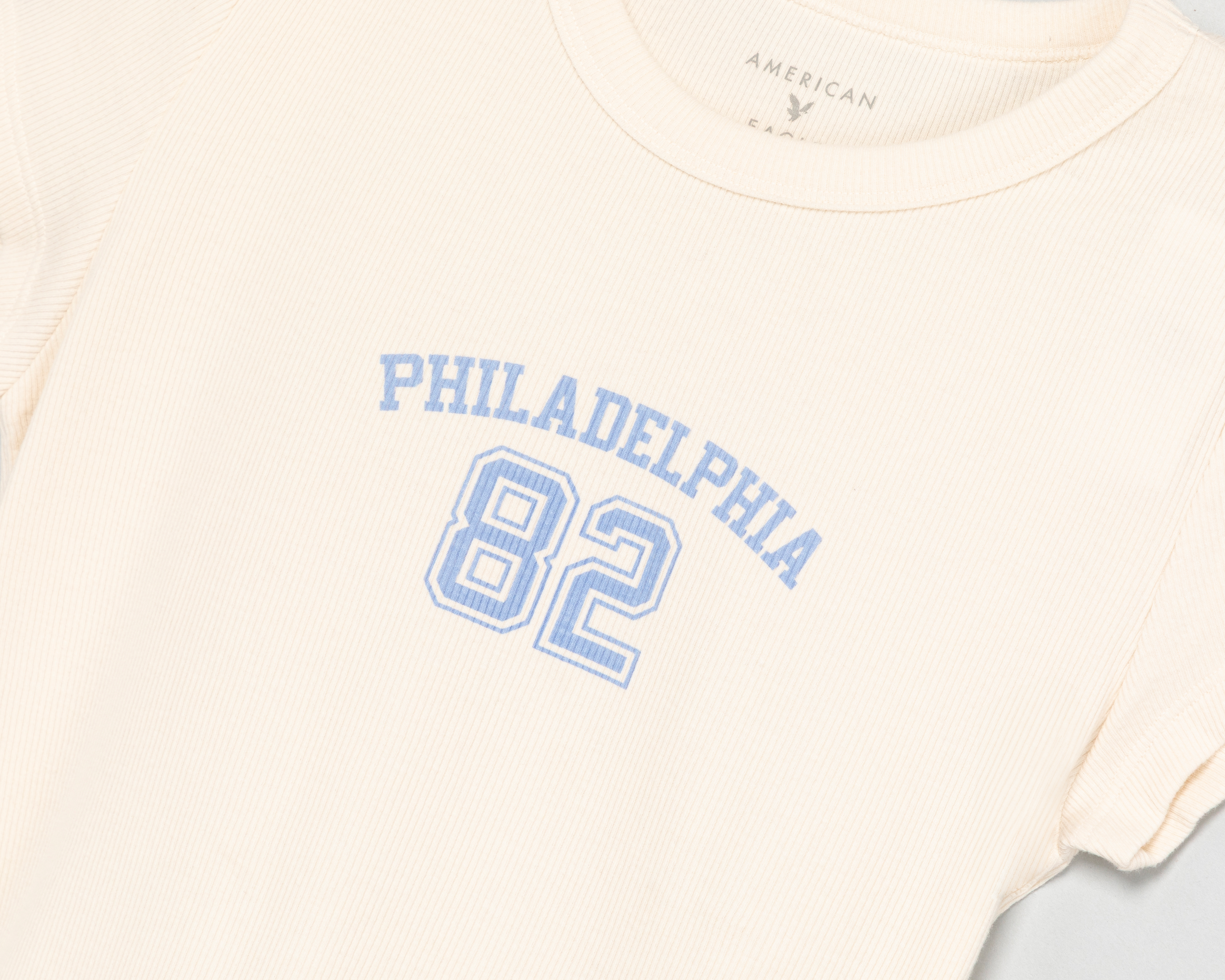 Foto 3 | Foto 3 | Playera Crema American Eagle para Mujer