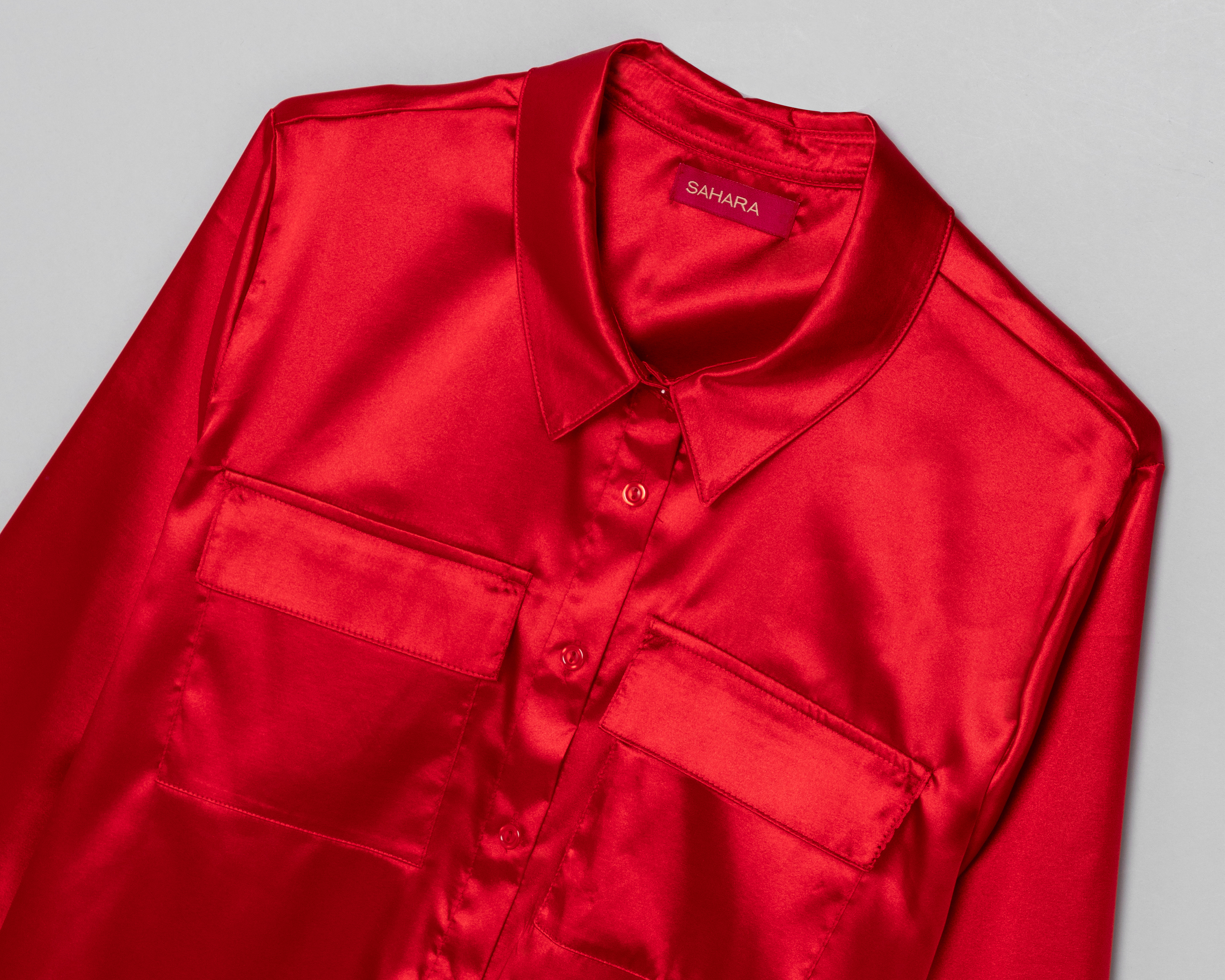 Foto 3 | Foto 3 | Blusa Sahara Manga Larga Roja