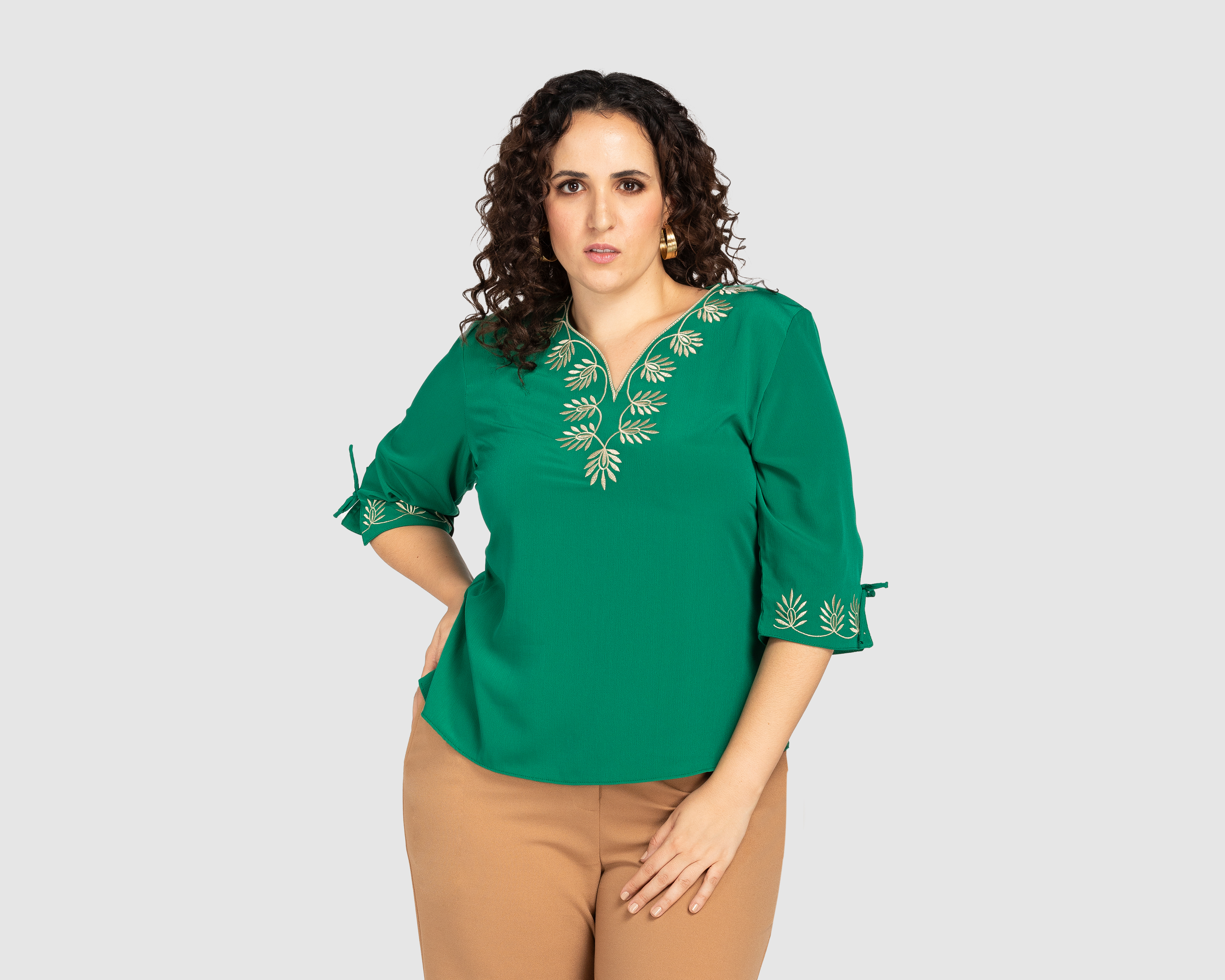 Foto 4 | Foto 4 | Blusa Paloma Manga 3/4 con Bordado