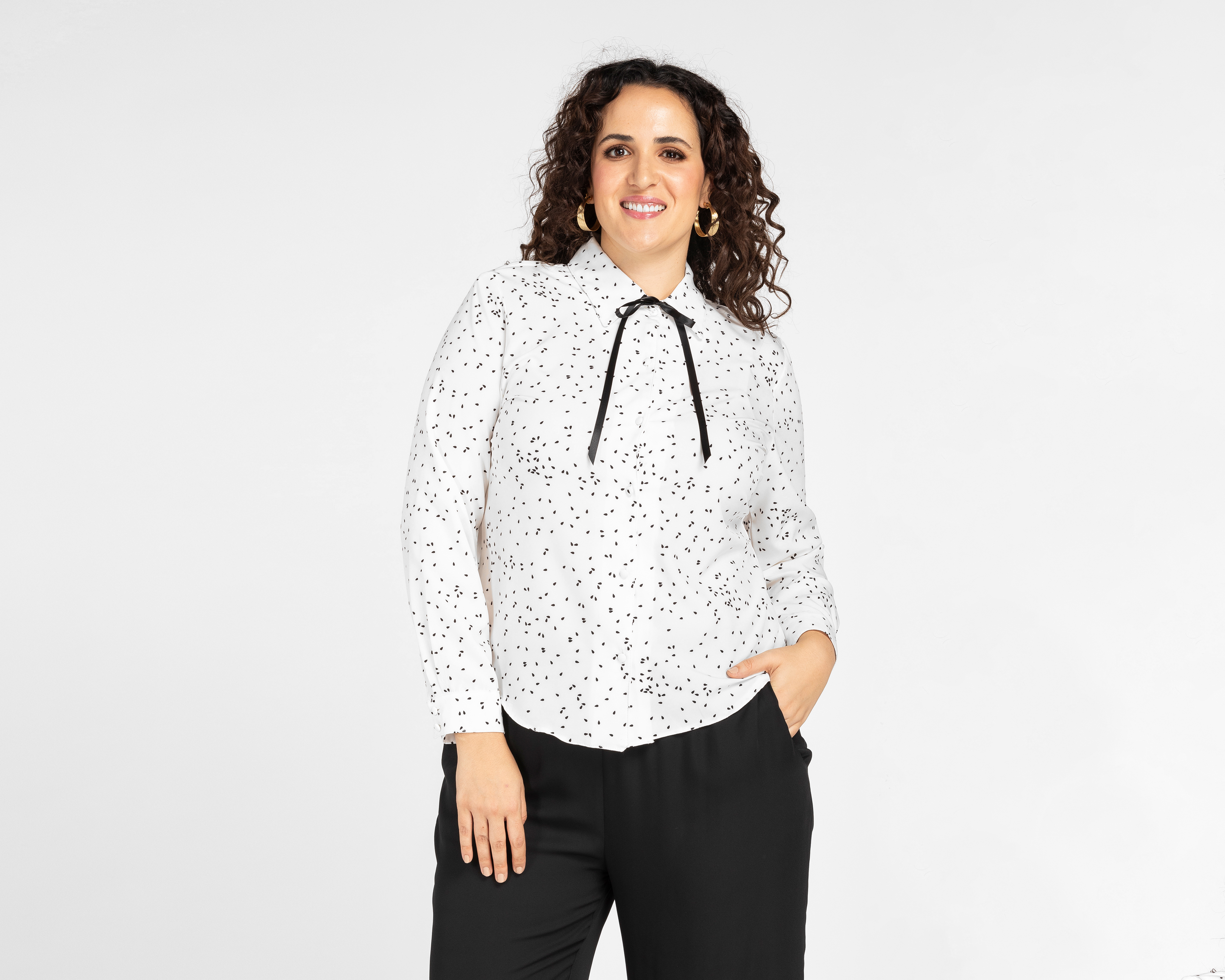 Foto 5 pulgar | Foto 4 | Blusa Paloma Blanca con Moño