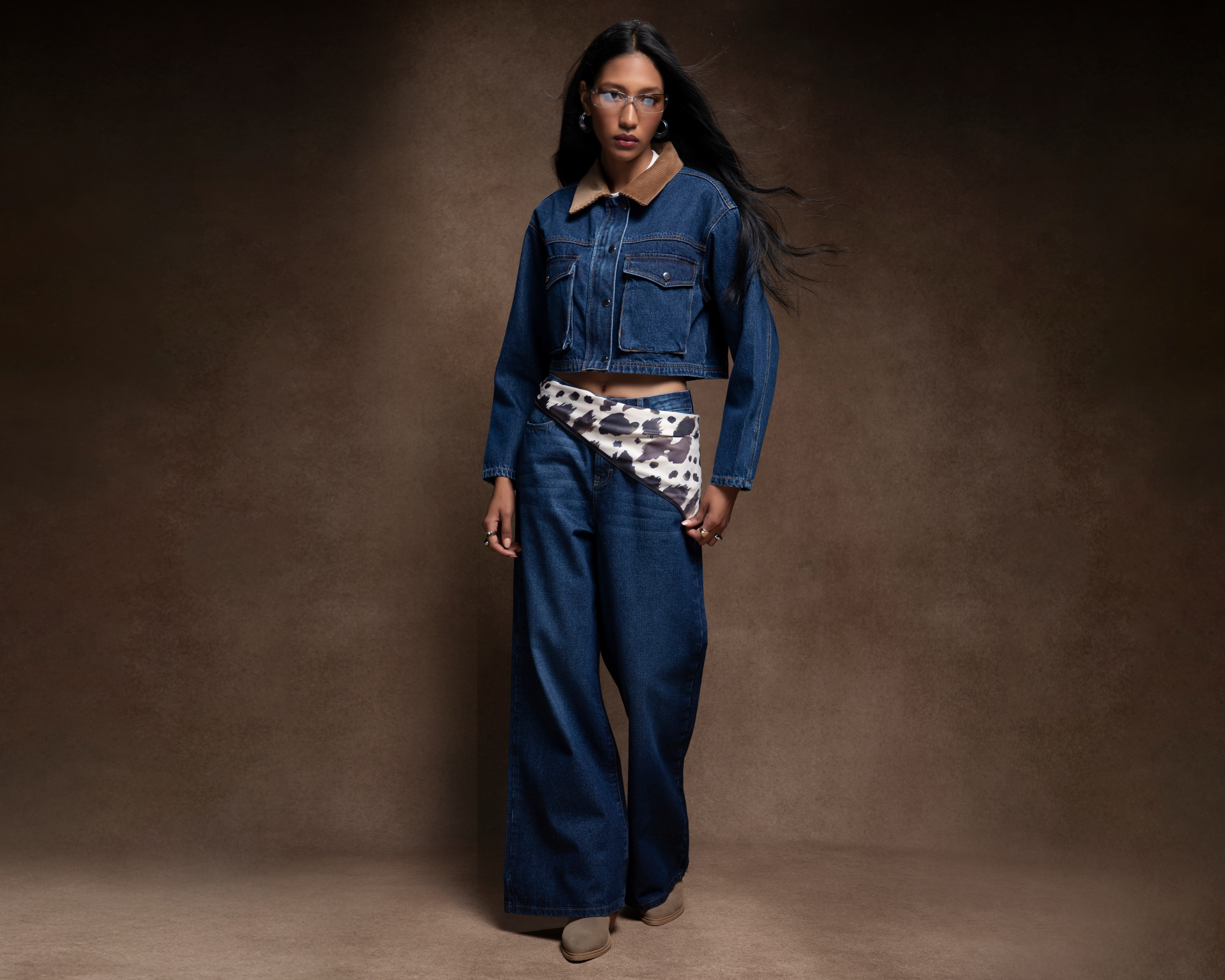 Jeans Wide Leg Strona para Mujer