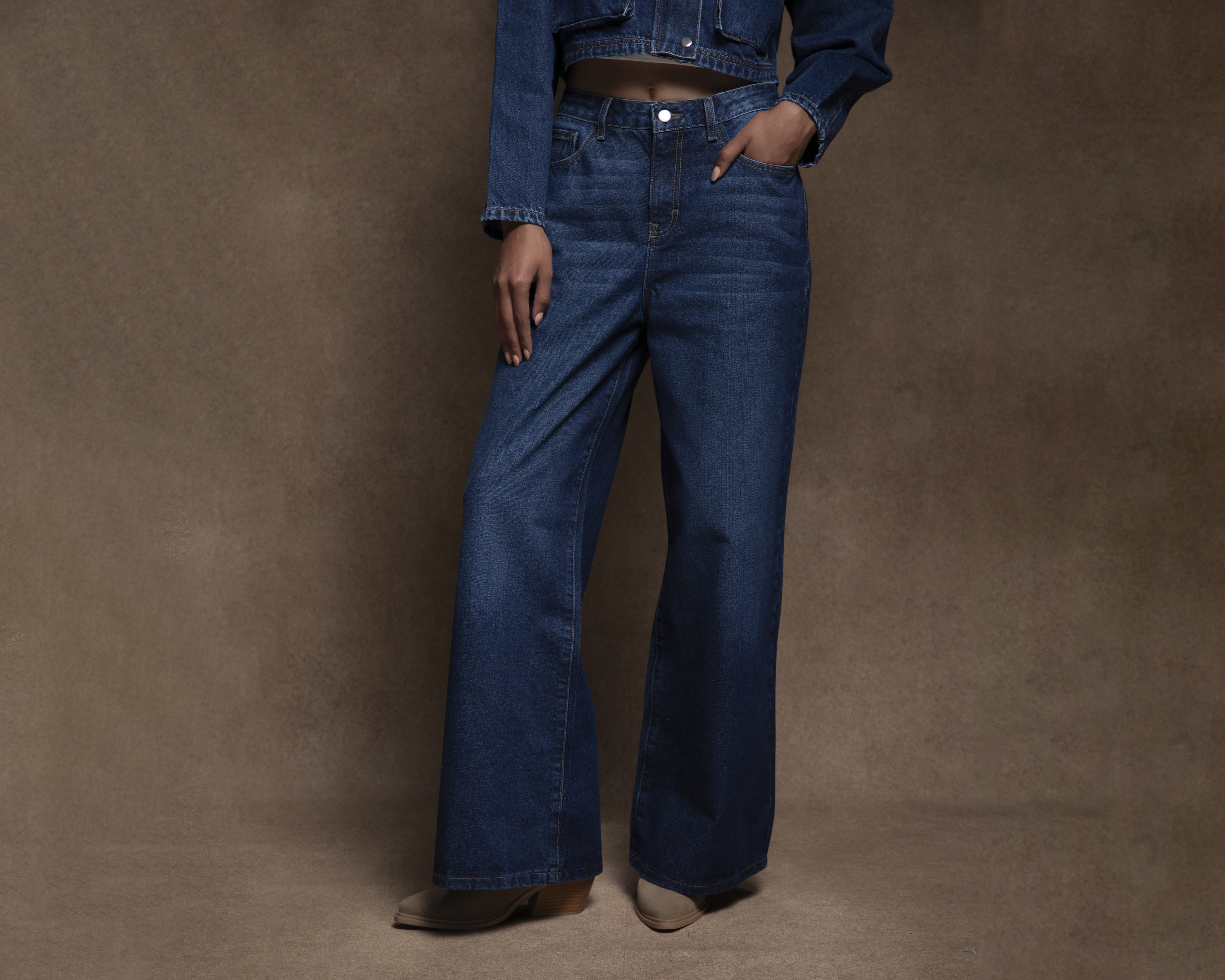 Foto 3 pulgar | Foto 2 | Jeans Wide Leg Strona para Mujer