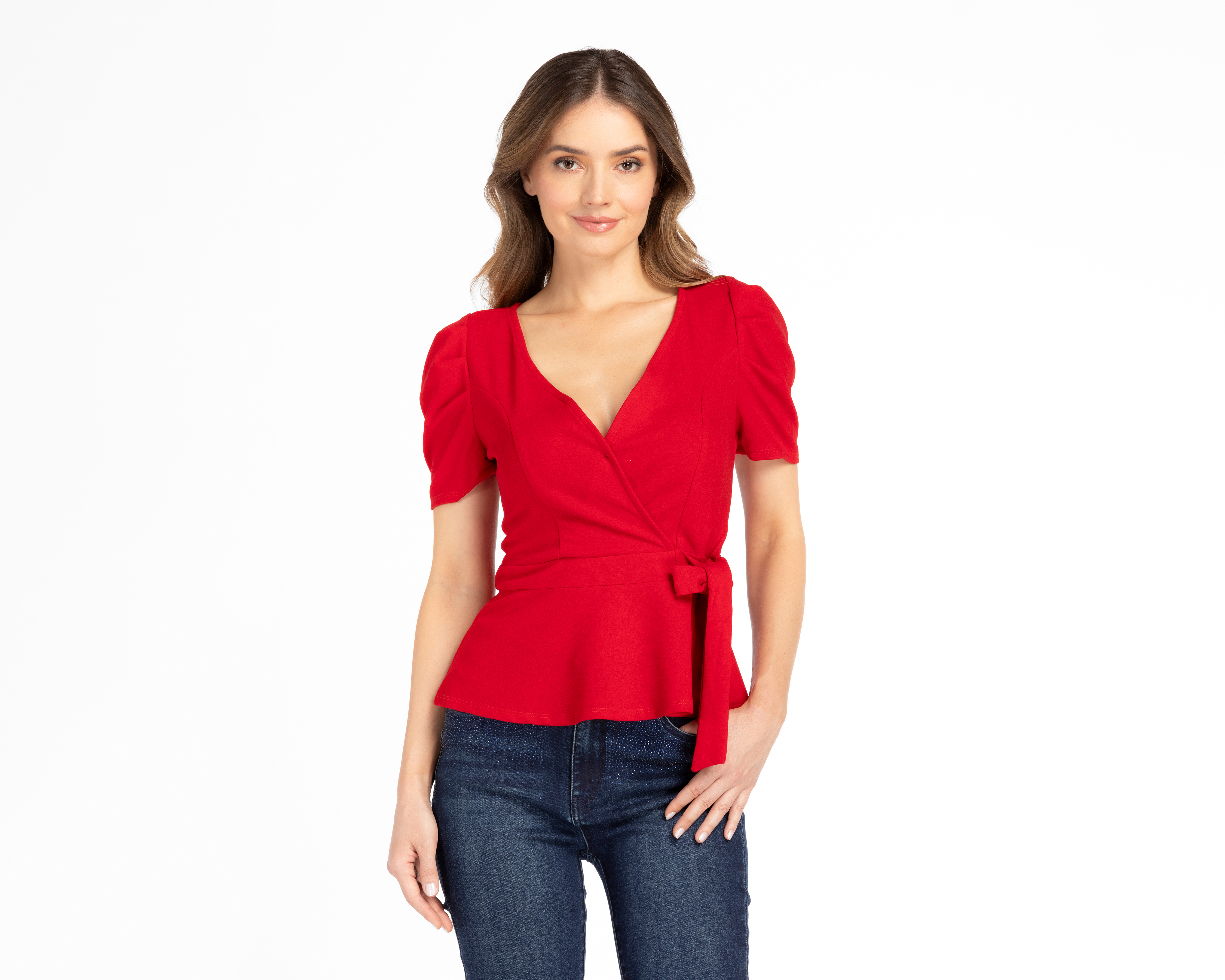 Foto 1 | Foto 1 | Blusa Sahara Manga Corta con Escote Cruzado