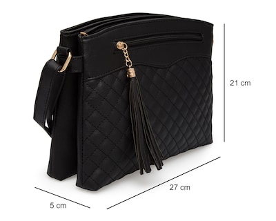 Foto 5 | Foto 5 | Bolsa Cruzada color Negro marca Lady Sun para Mujer