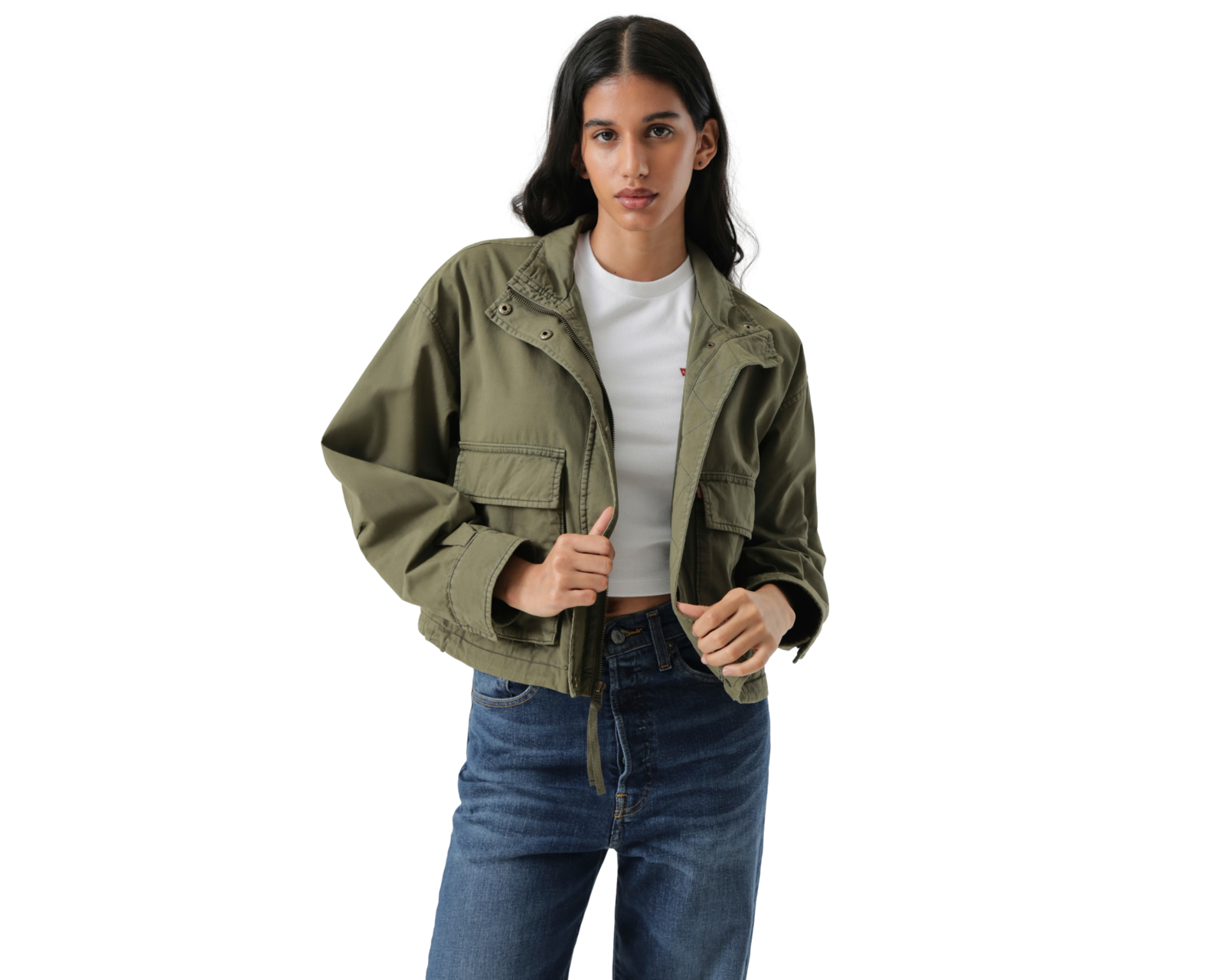 Foto 7 pulgar | Foto 6 | Chamarra Verde Levi's para Mujer