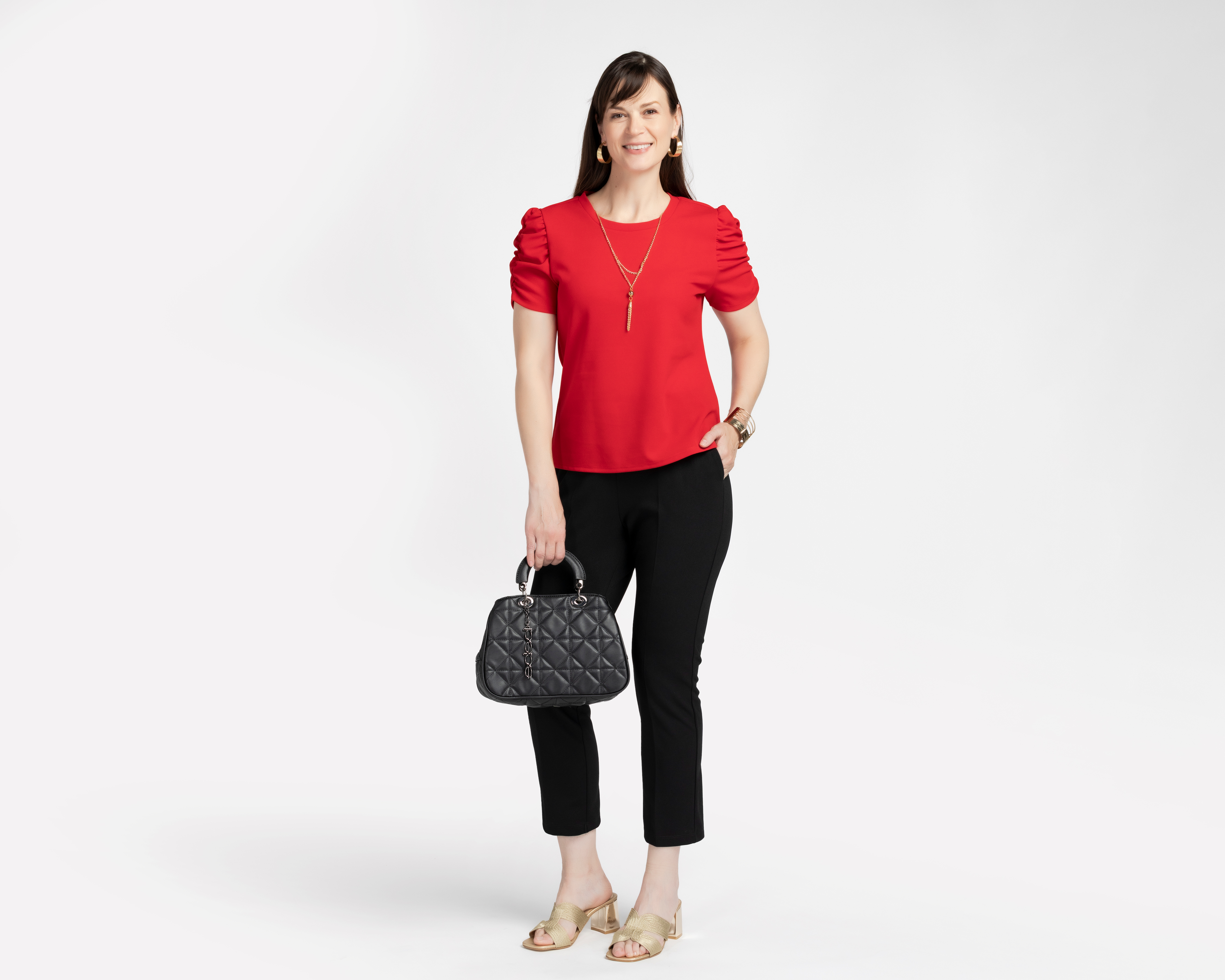 Foto 3 pulgar | Foto 2 | Blusa Manga Corta Sahara para Mujer