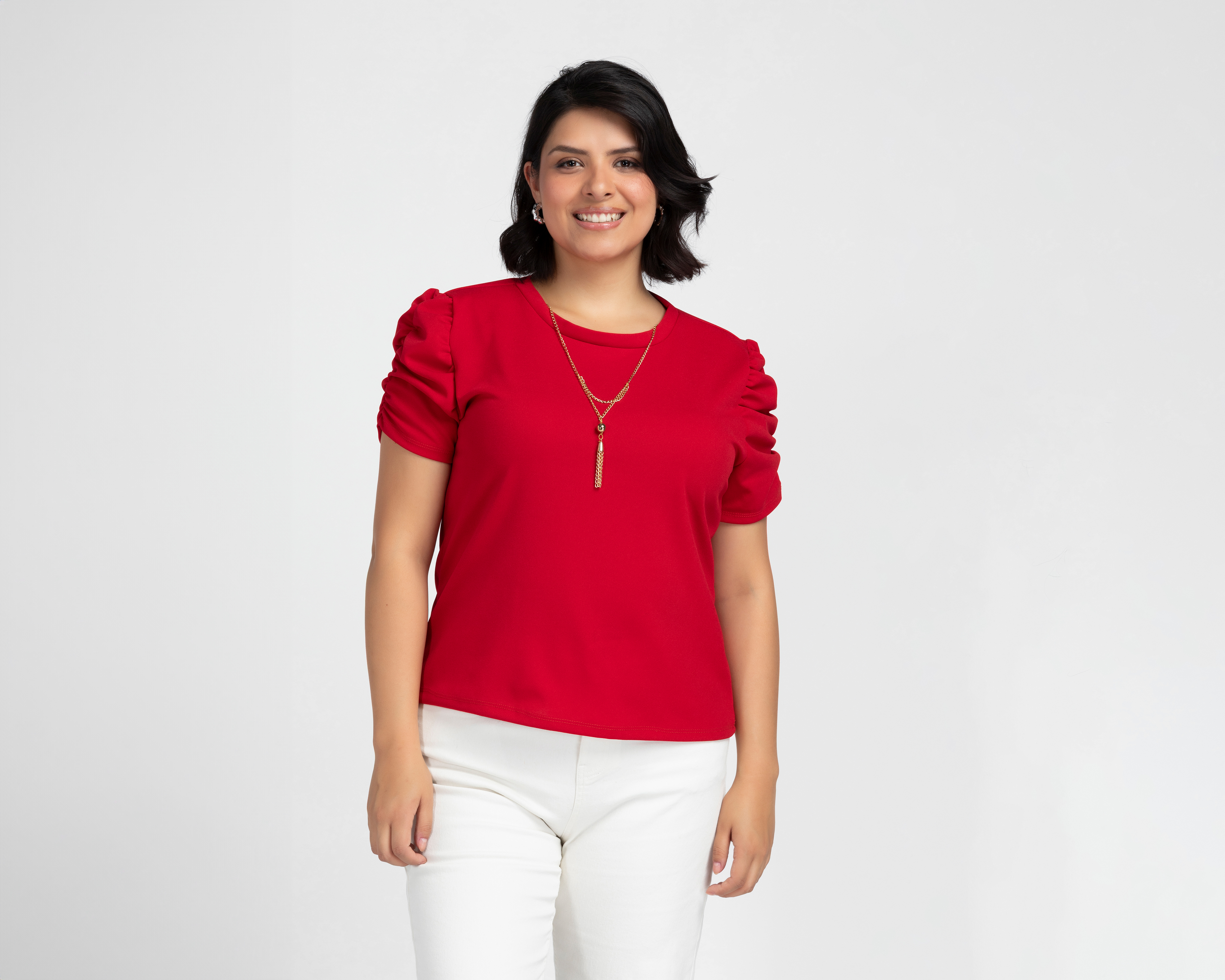 Foto 5 pulgar | Foto 4 | Blusa Manga Corta Sahara para Mujer