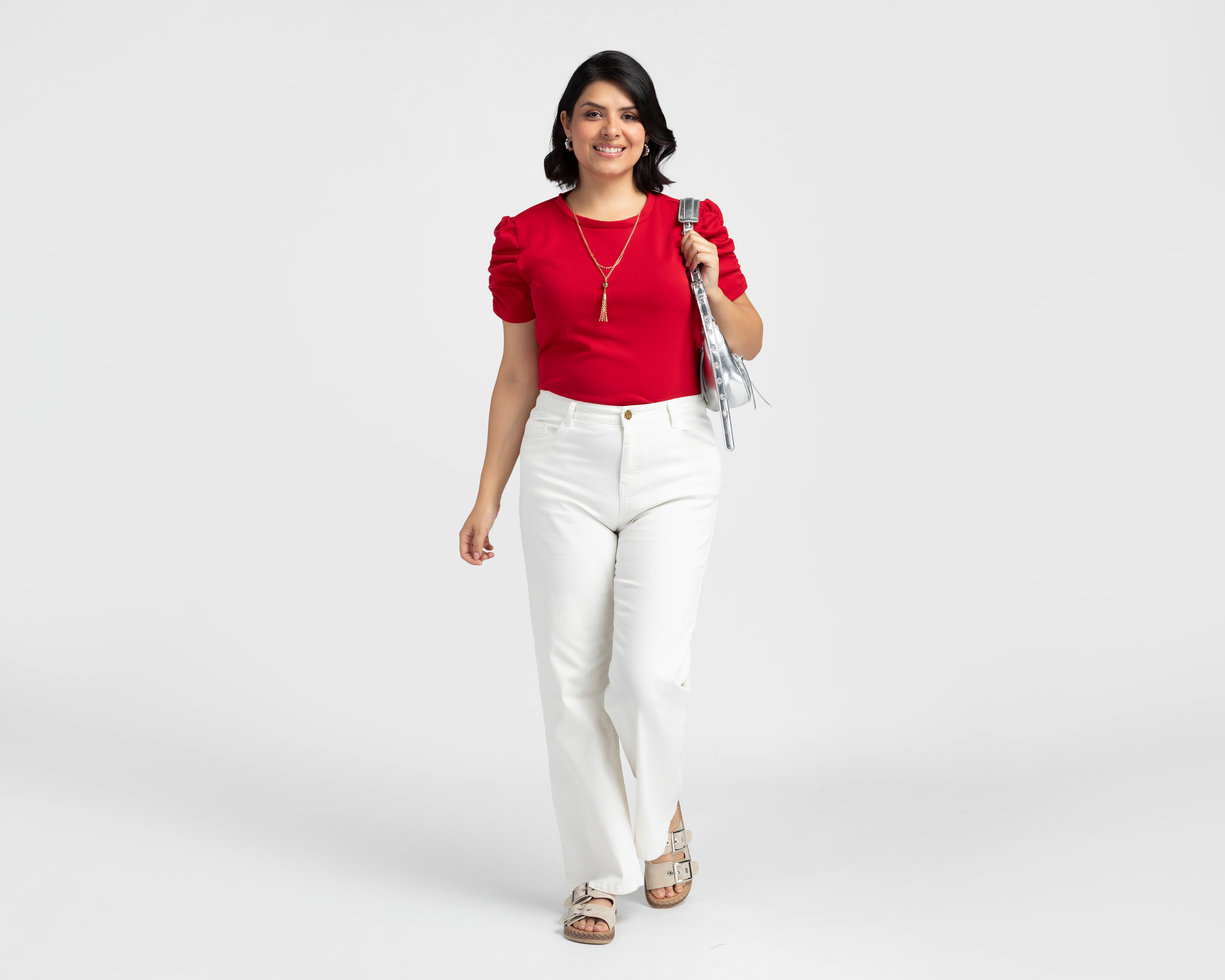 Foto 6 pulgar | Foto 5 | Blusa Manga Corta Sahara para Mujer