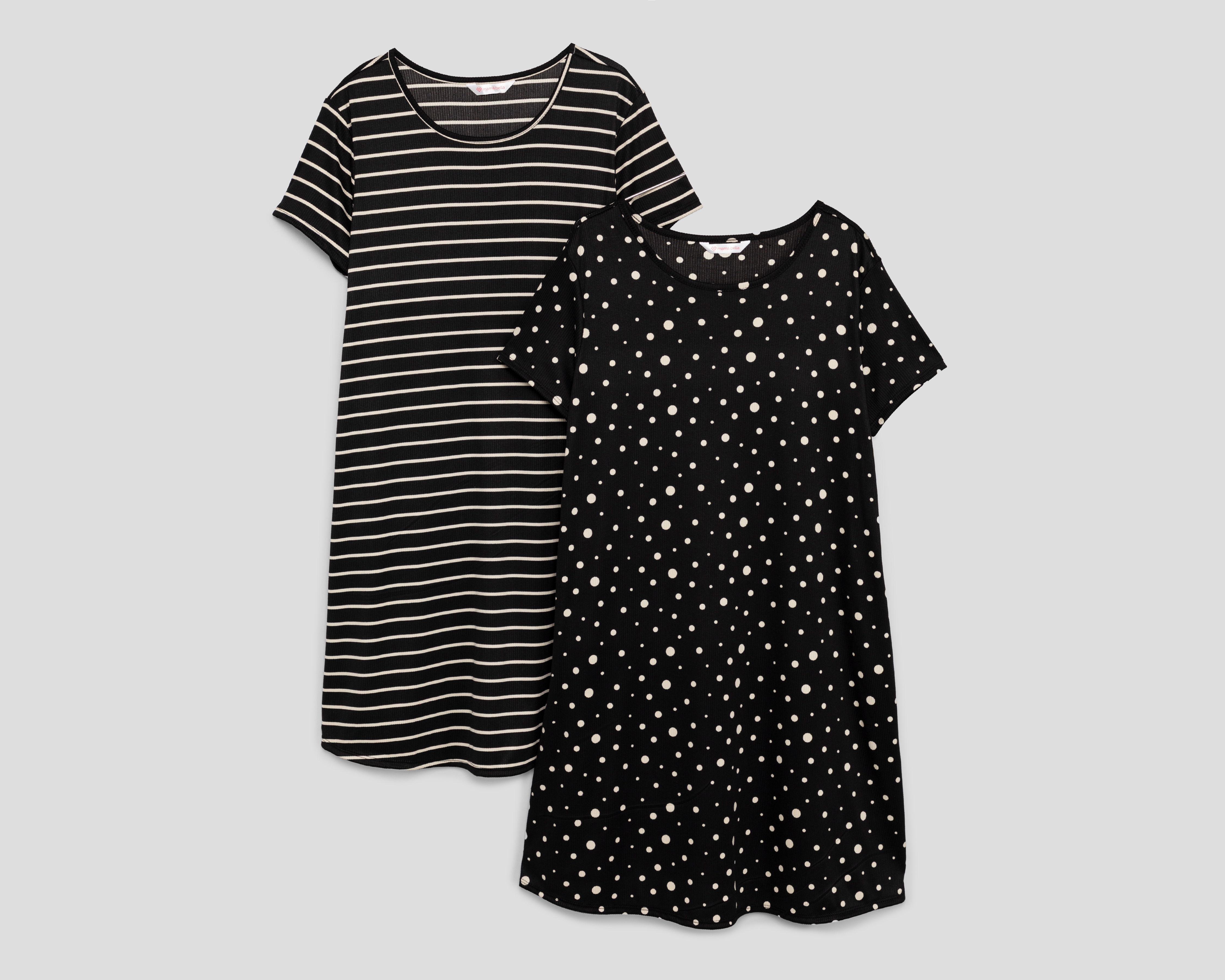 Vestido de Maternidad Manga Corta Mamá Bella 2 Piezas