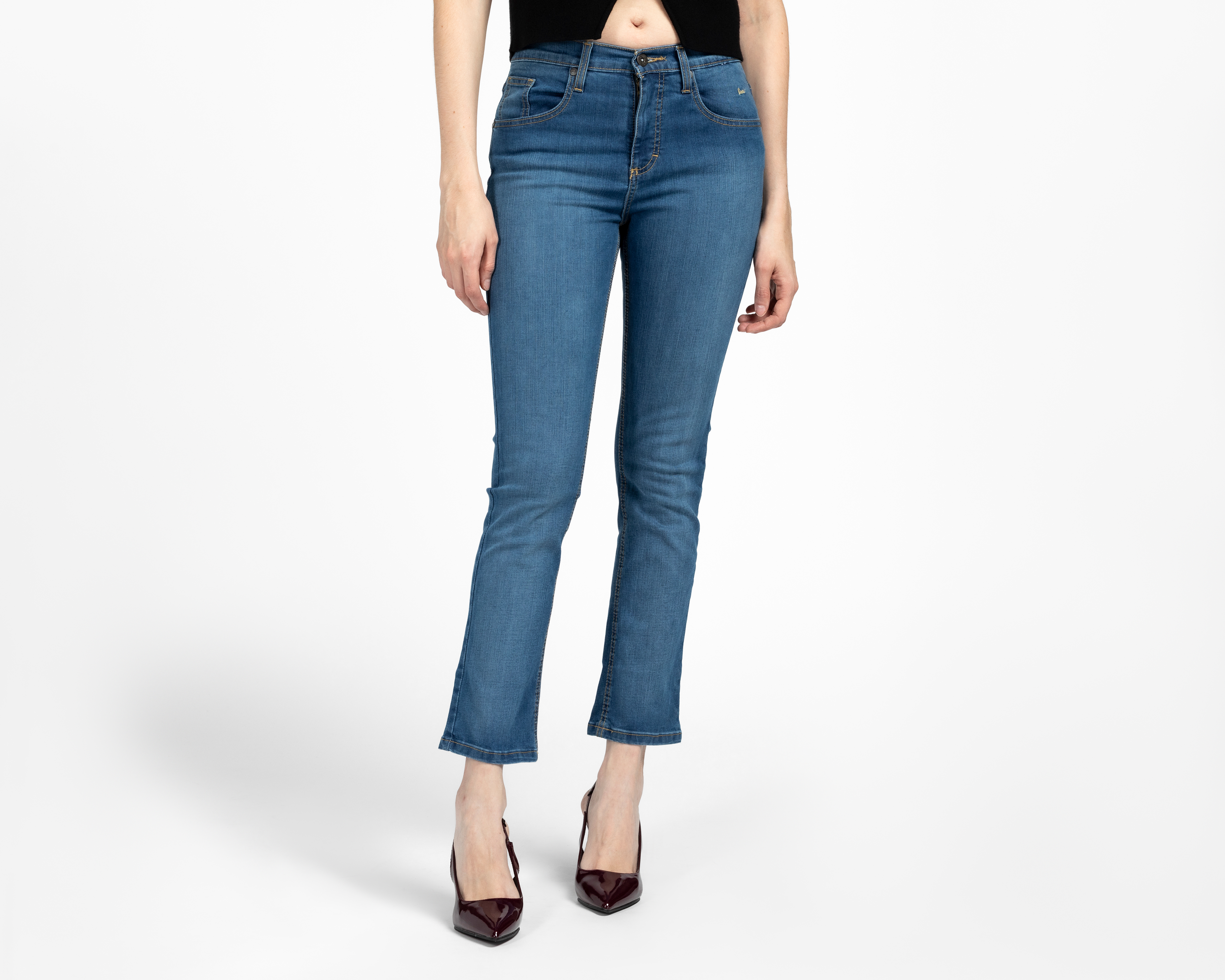 Foto 2 pulgar | Foto 1 | Jeans Slim Lee para Mujer