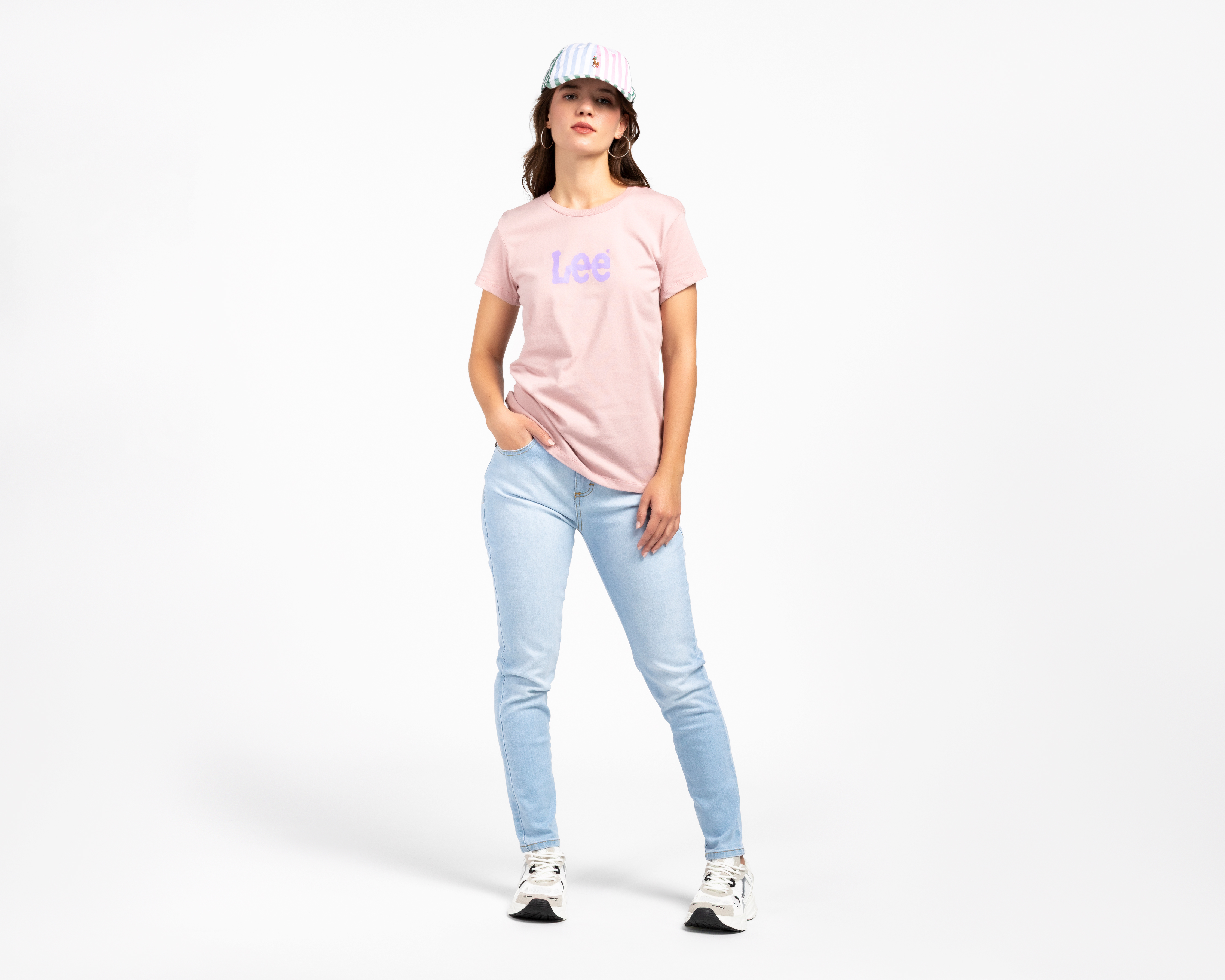 Foto 3 pulgar | Foto 2 | Playera Manga Corta Lee para Mujer